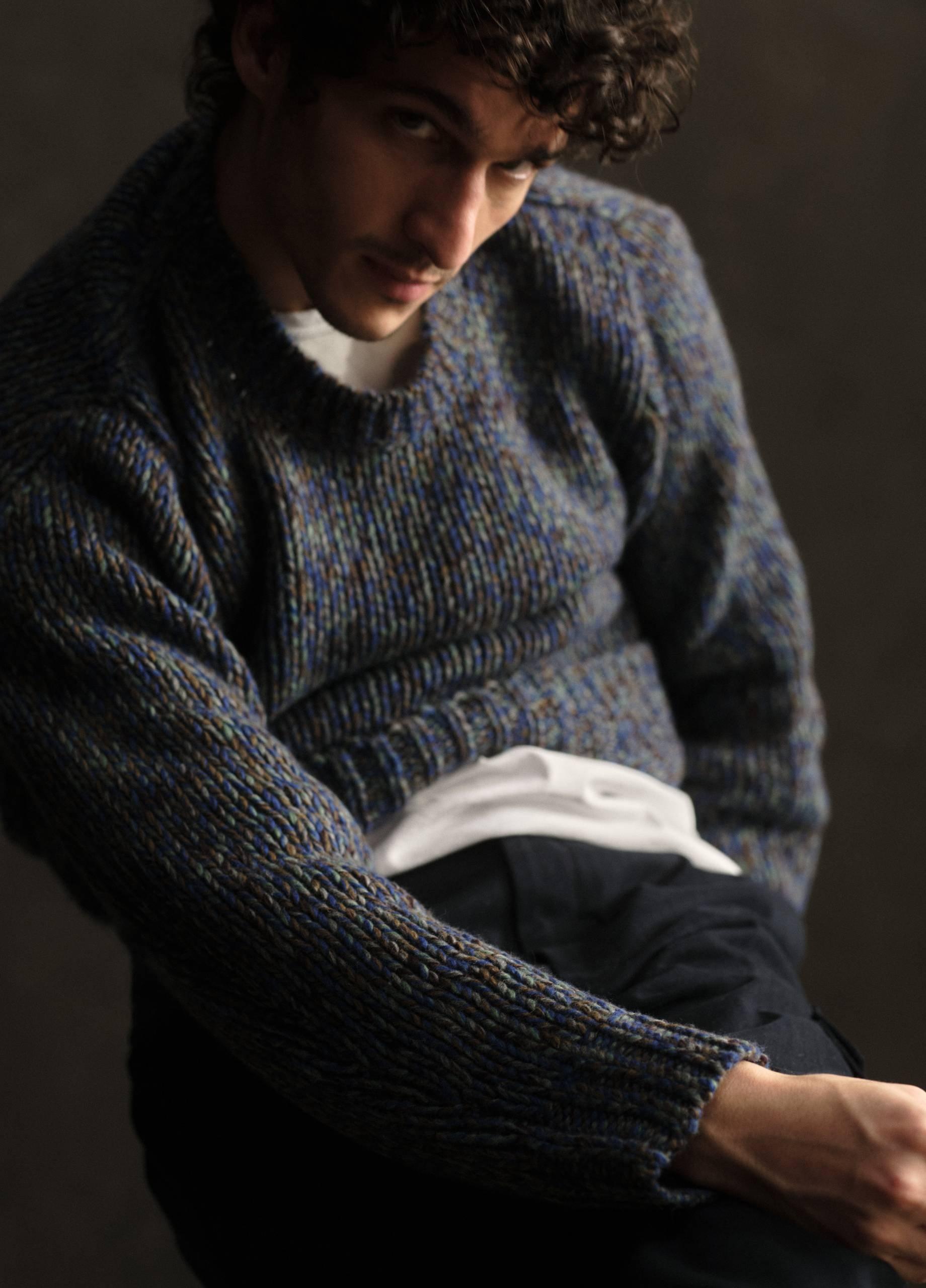 Homespun Marled Crew Neck Sweater image number 5