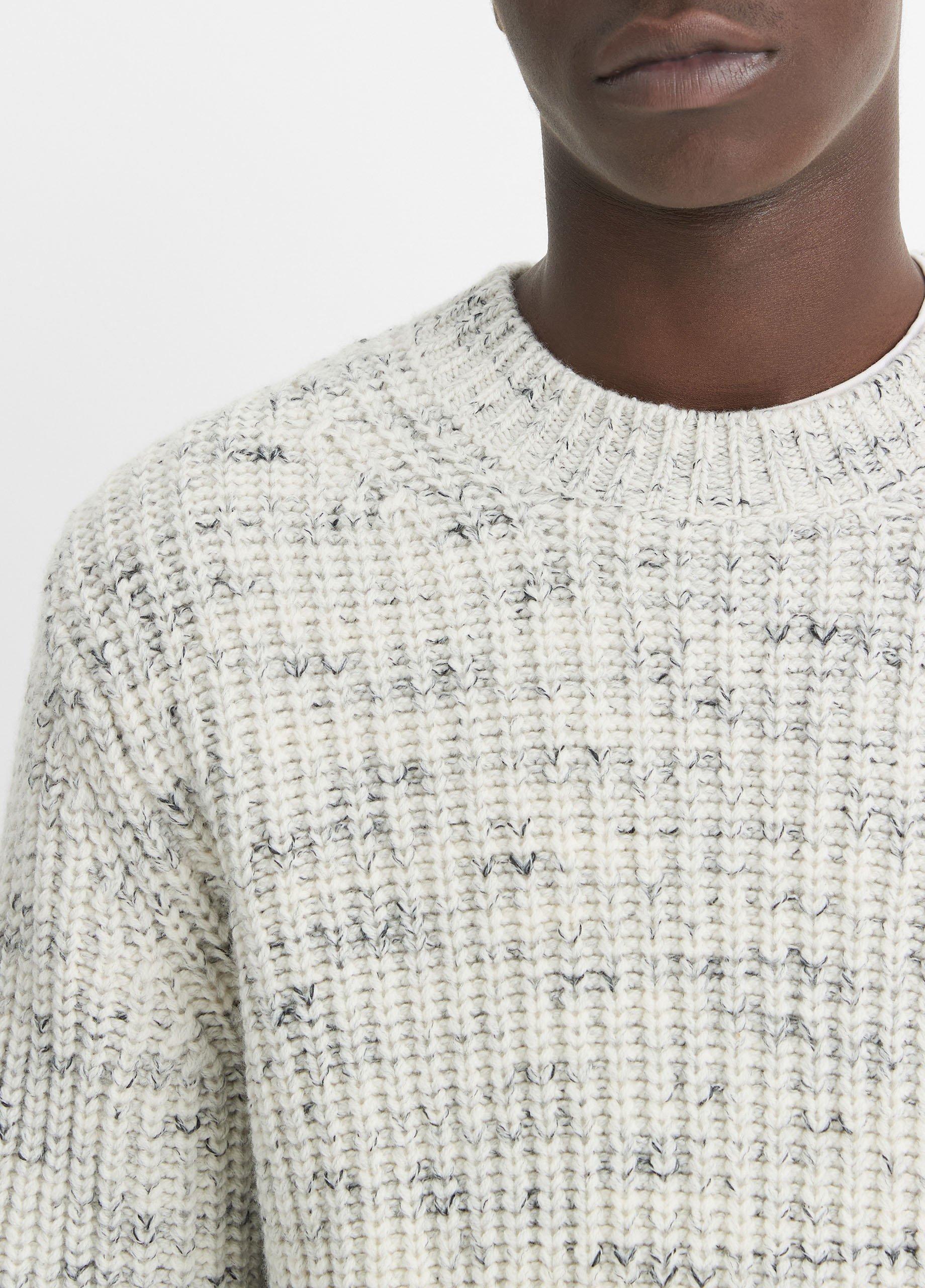 Super Space-Dye Wool Crew Neck Sweater in Sweaters | Vince