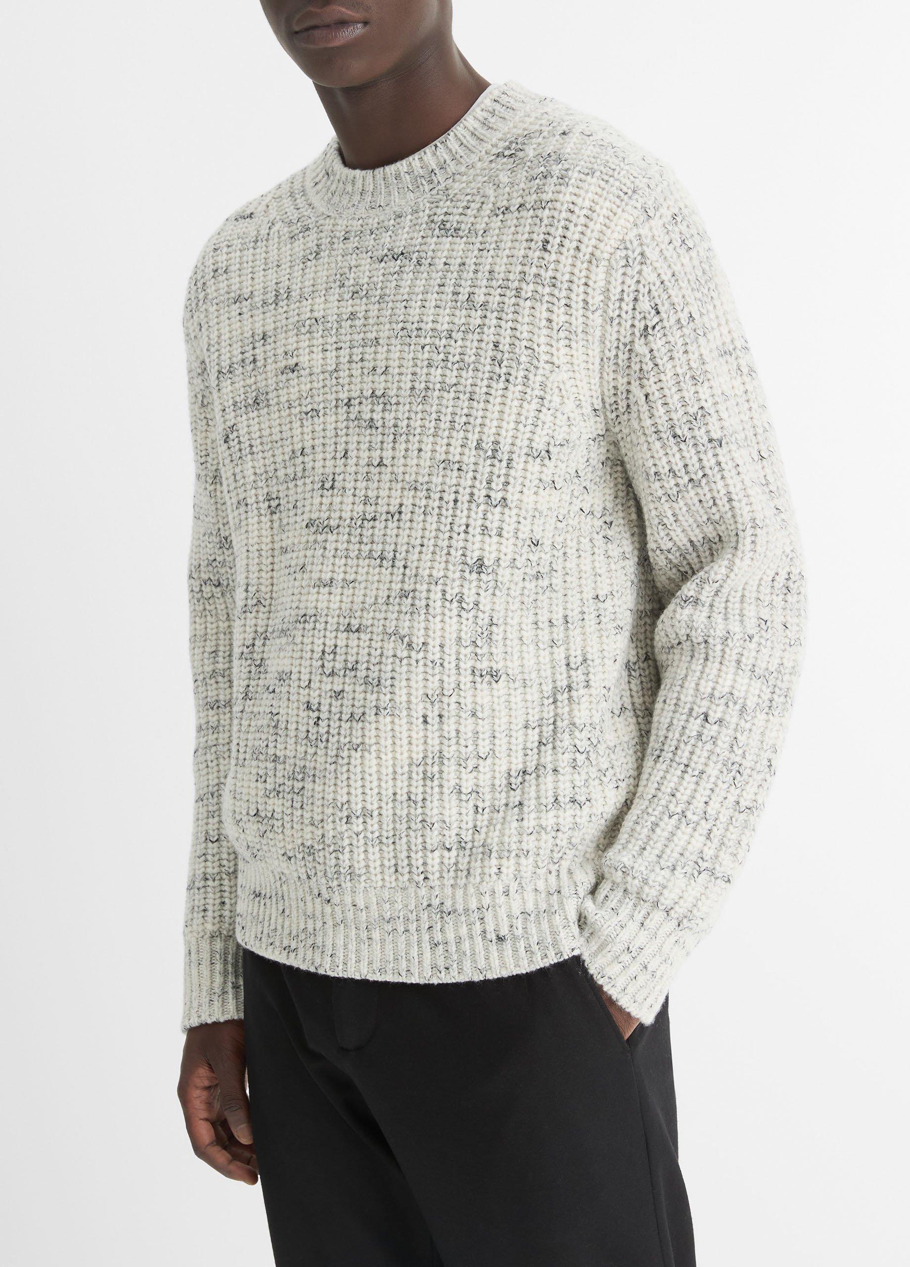 Super Space-Dye Wool Crew Neck Sweater in Sweaters | Vince