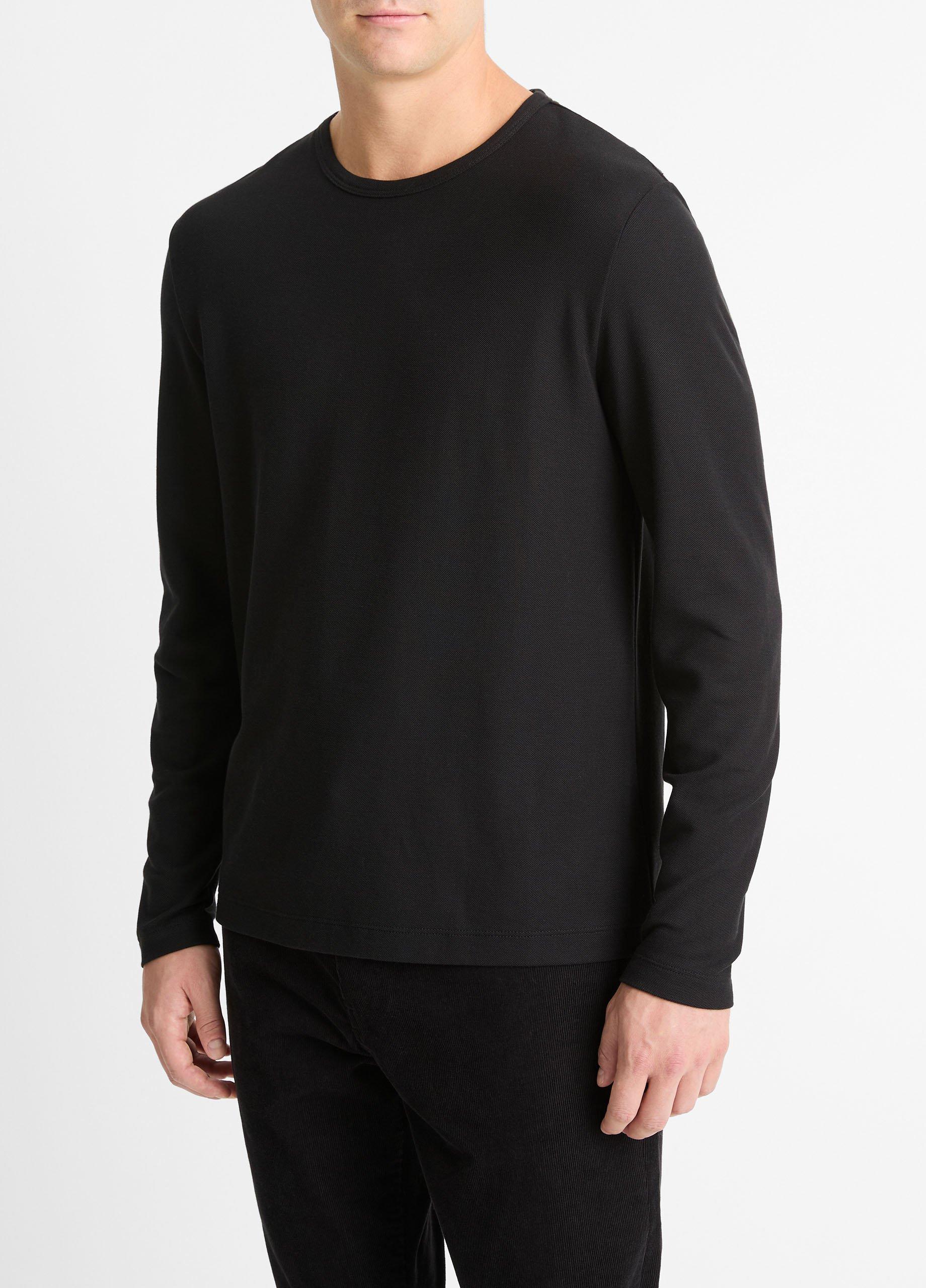 Pima Cotton Piqu&eacute; Long-Sleeve T-Shirt image number 2