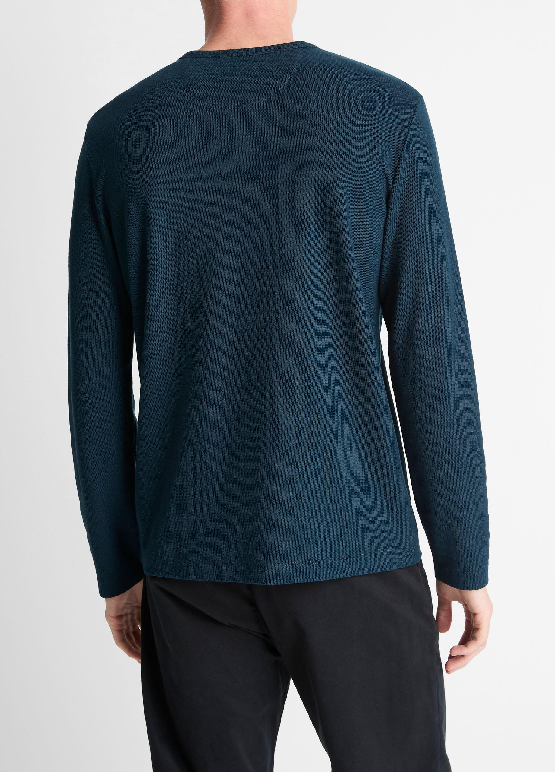 Pima Cotton Piqu&eacute; Long-Sleeve T-Shirt image number 2