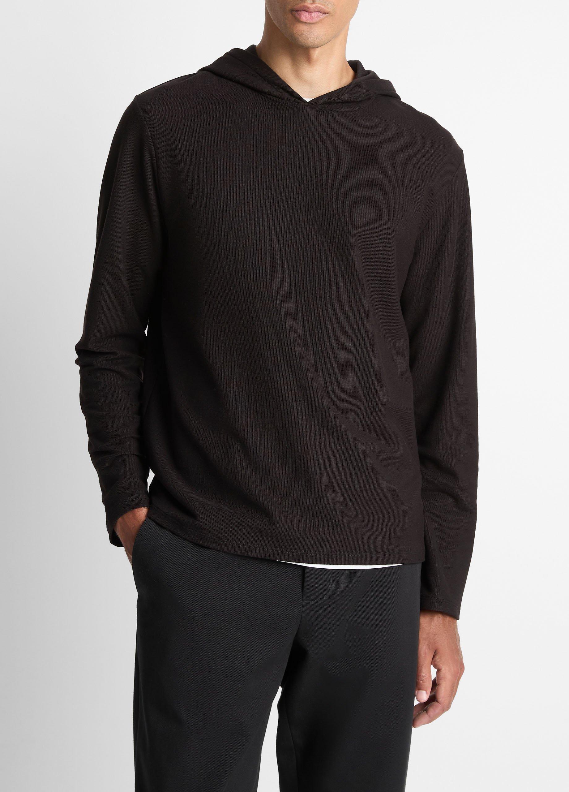 Pima Cotton Piqu&eacute; Hoodie image number 0