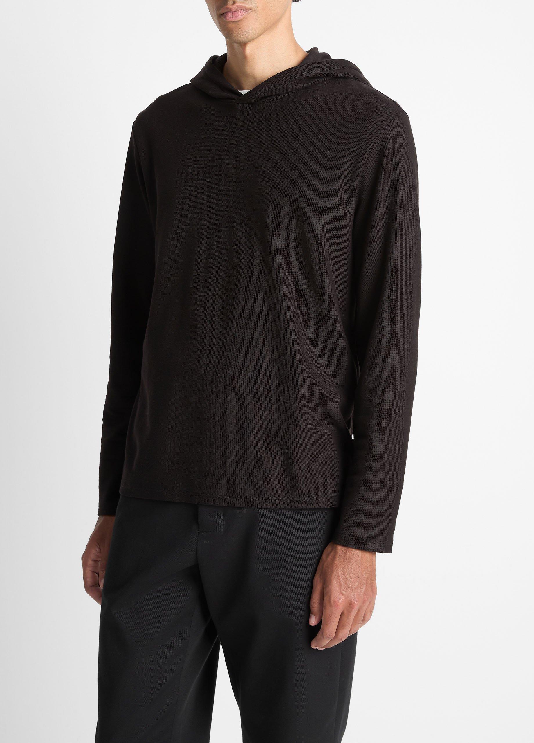 Pima Cotton Piqu&eacute; Hoodie image number 1