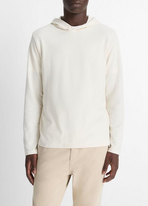 Pima Cotton Piqué Hoodie