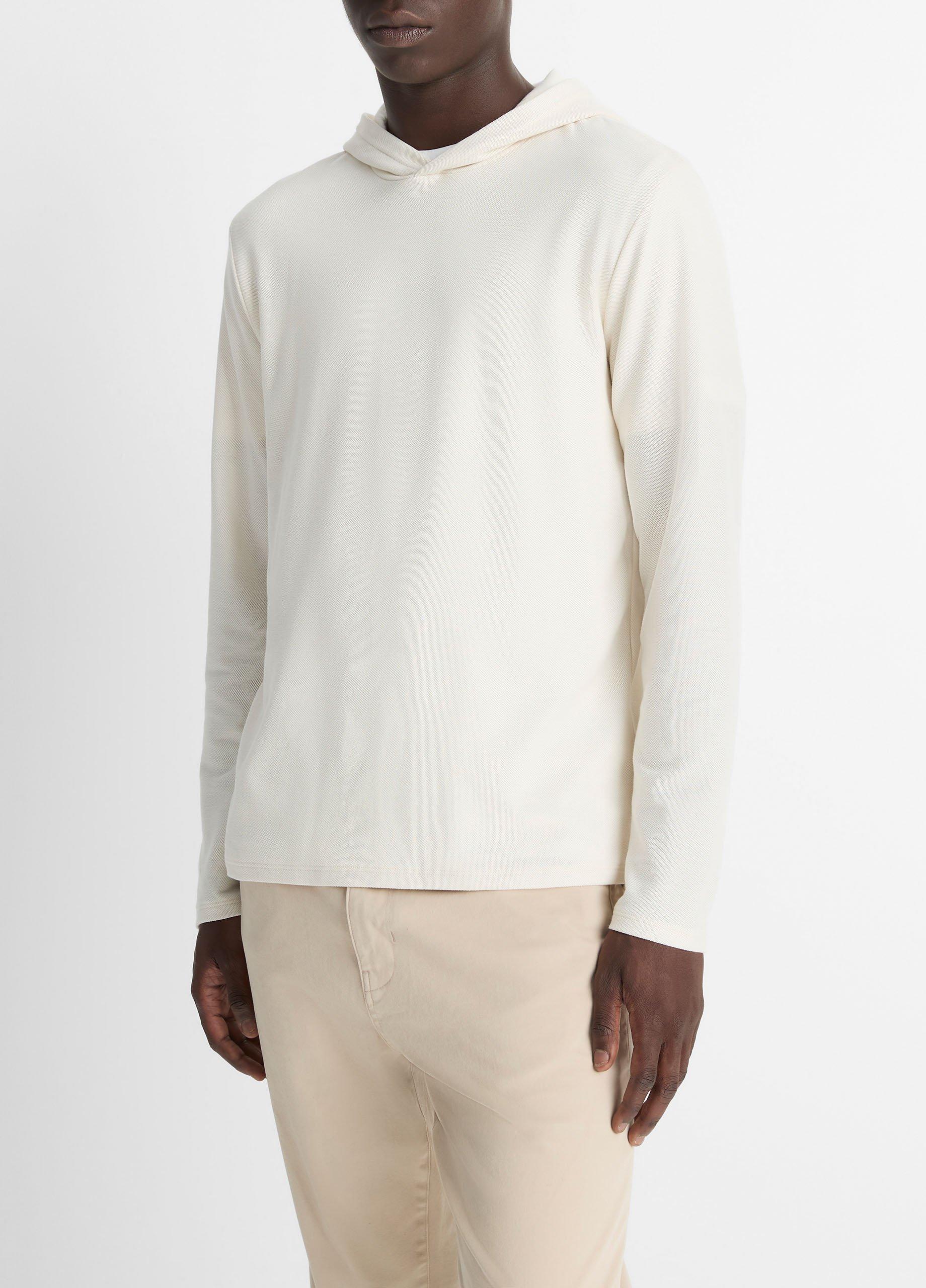 Pima Cotton Piqu&eacute; Hoodie image number 1