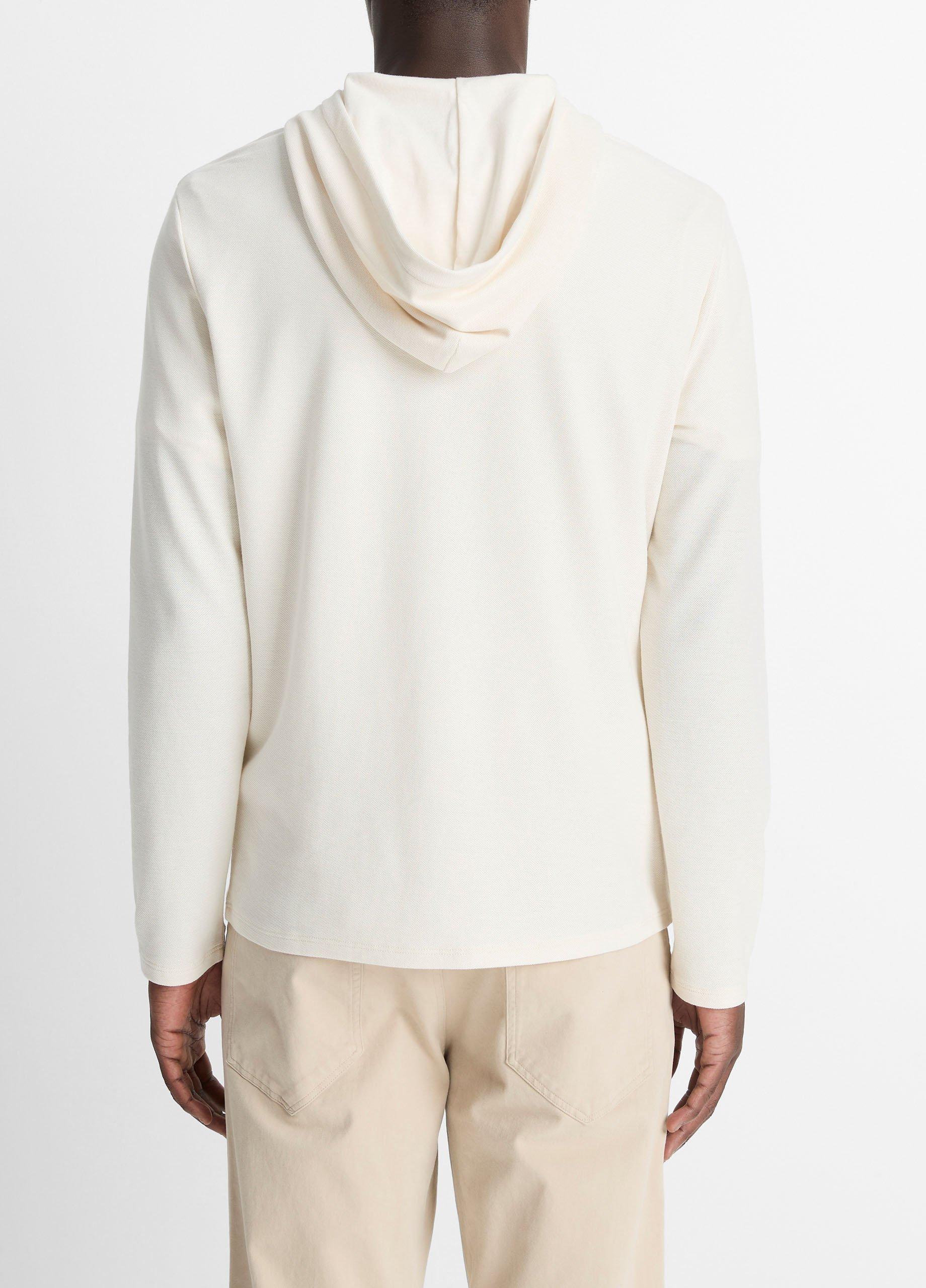 Pima Cotton Piqu&eacute; Hoodie image number 2