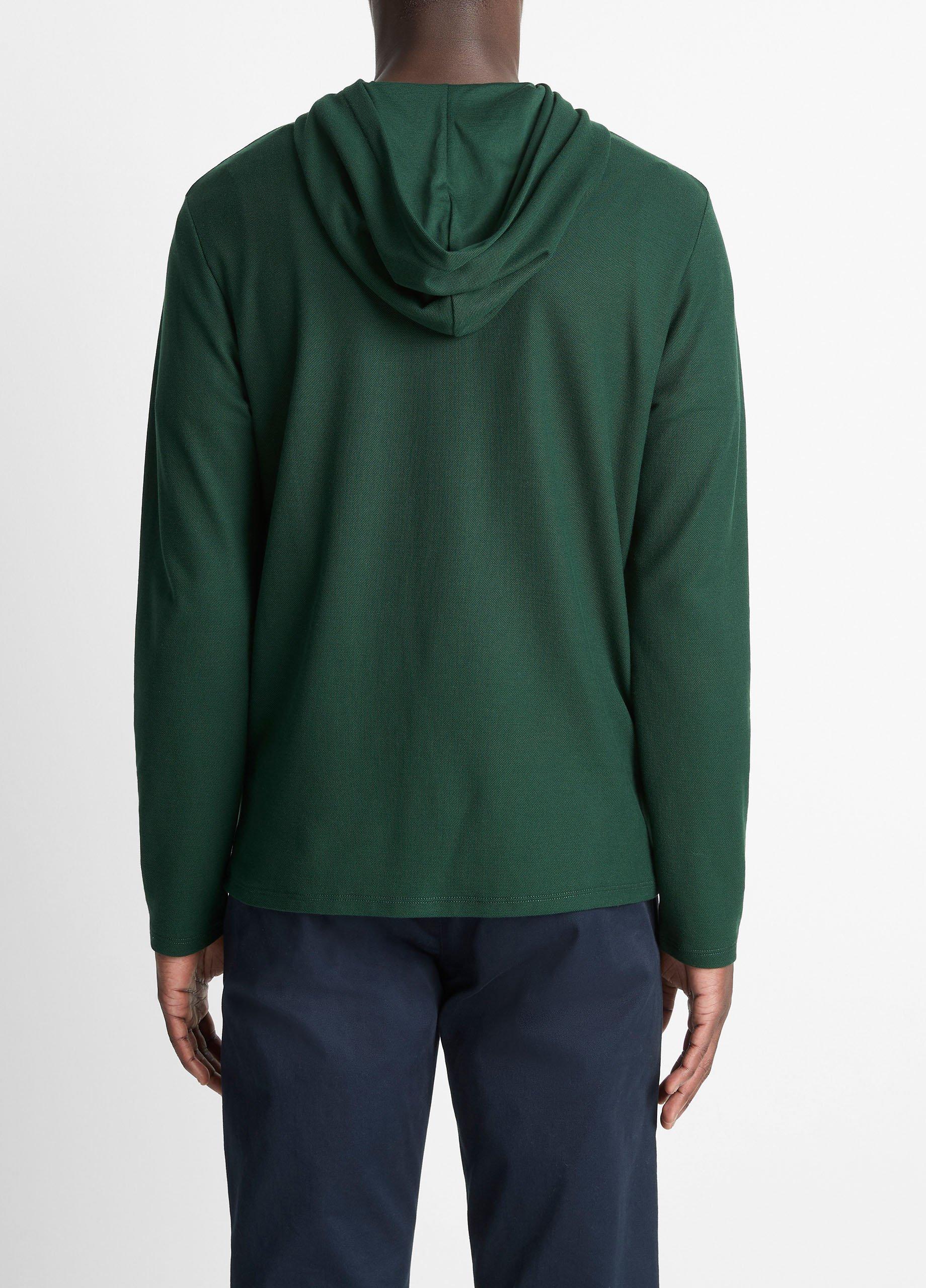 Pima Cotton Piqu&eacute; Hoodie image number 2