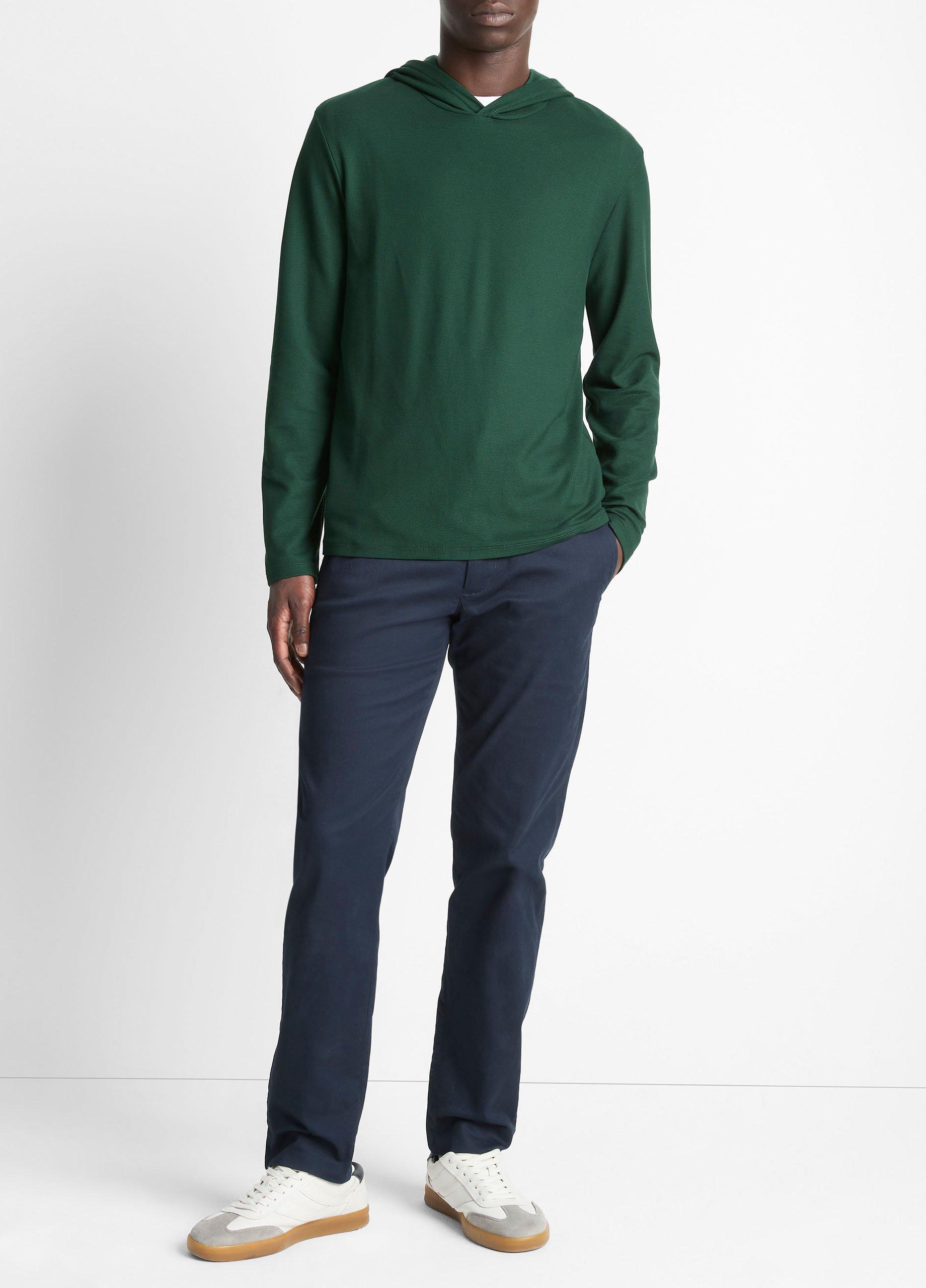 Pima Cotton Piqu&eacute; Hoodie image number 3