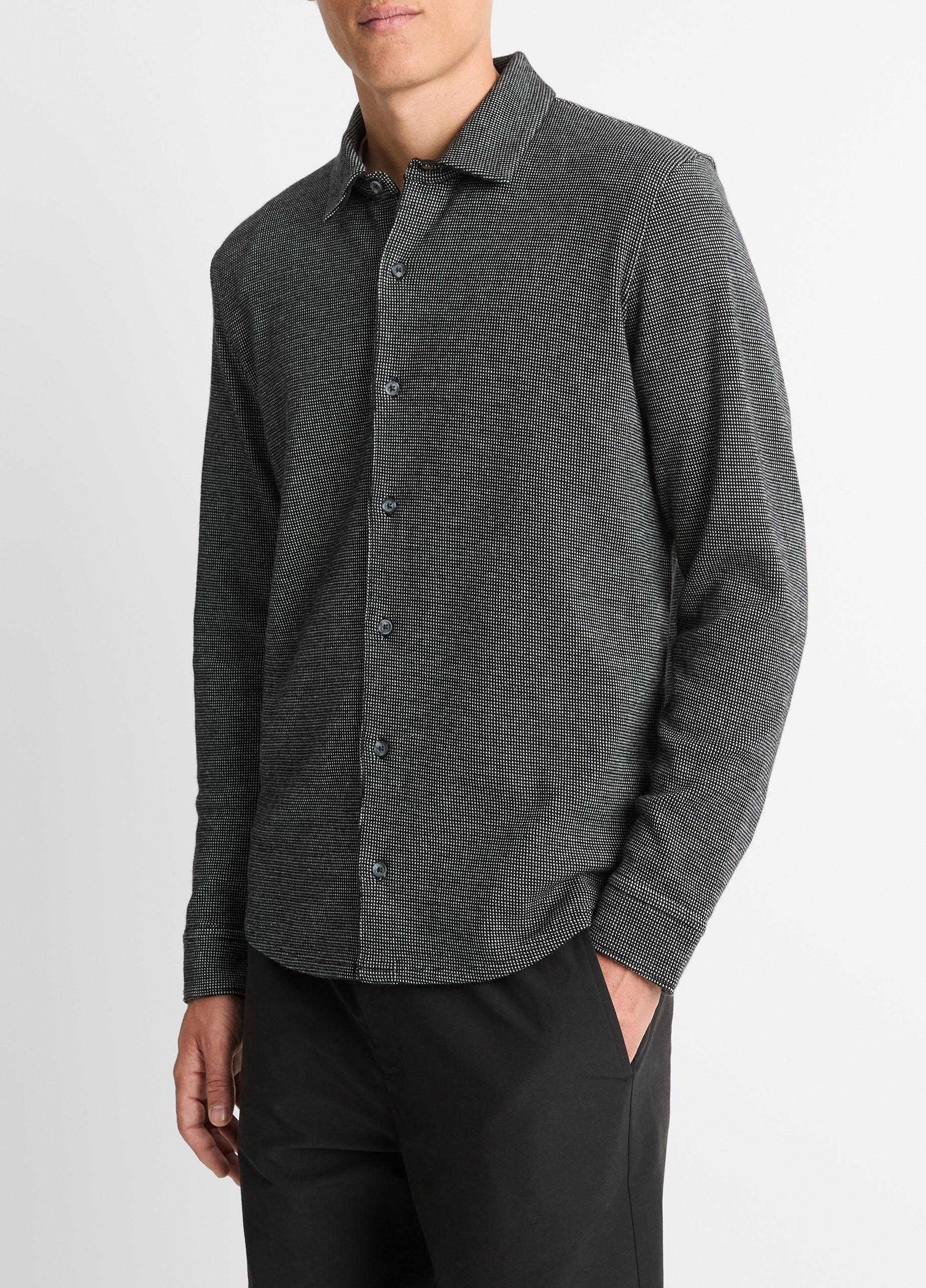 Birdseye Pima Cotton Button-Down Shirt image number 2