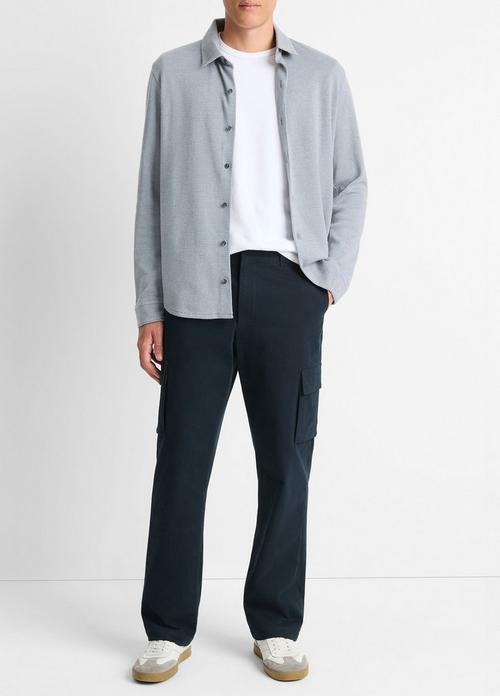 Birdseye Pima Cotton Button-Down Shirt