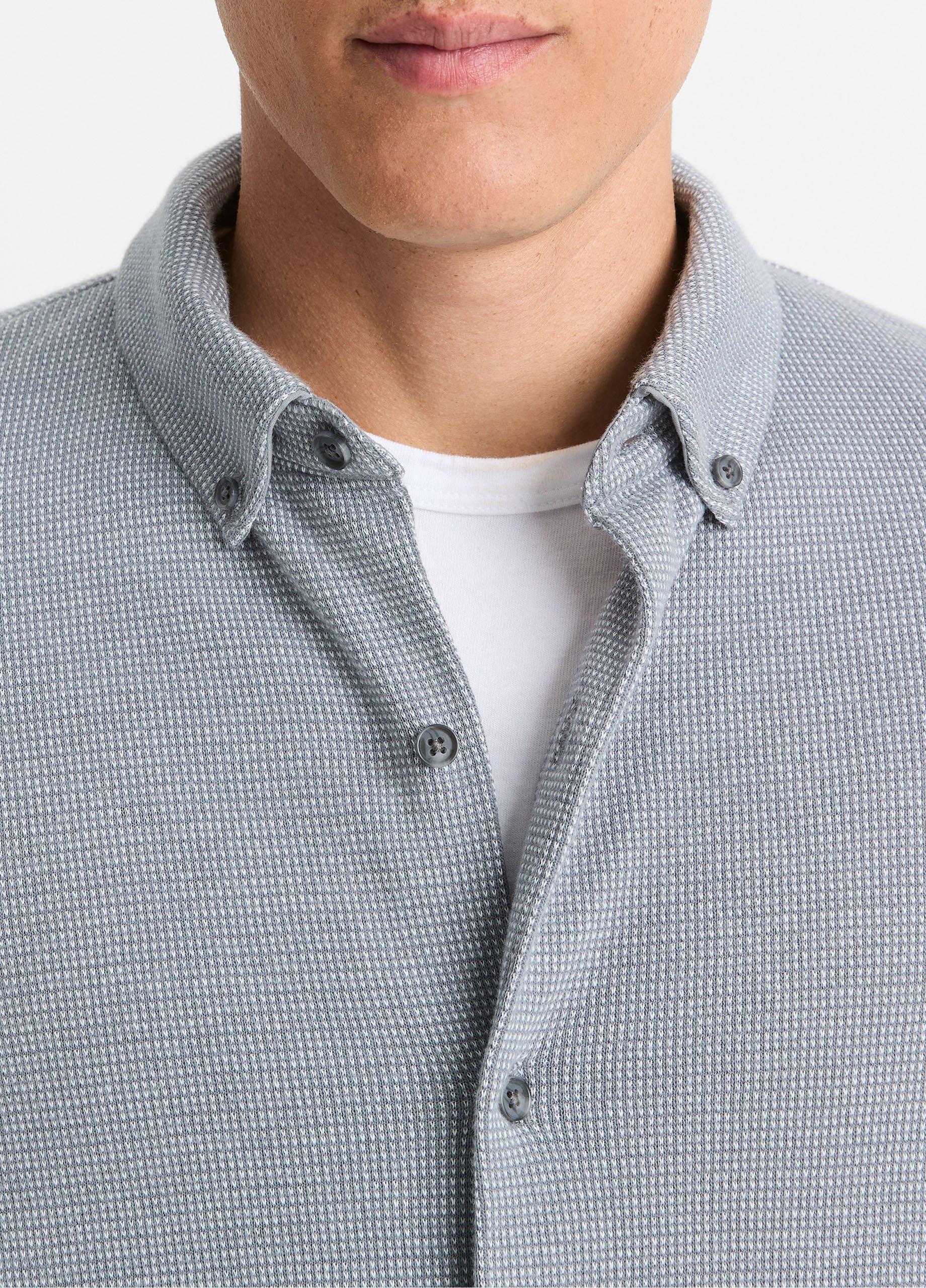 Birdseye Pima Cotton Button-Down Shirt image number 1