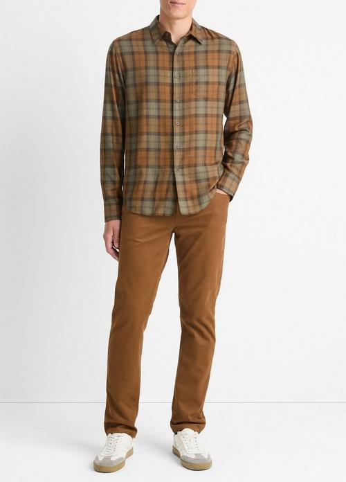 Castaic Plaid Cotton-Blend Shirt