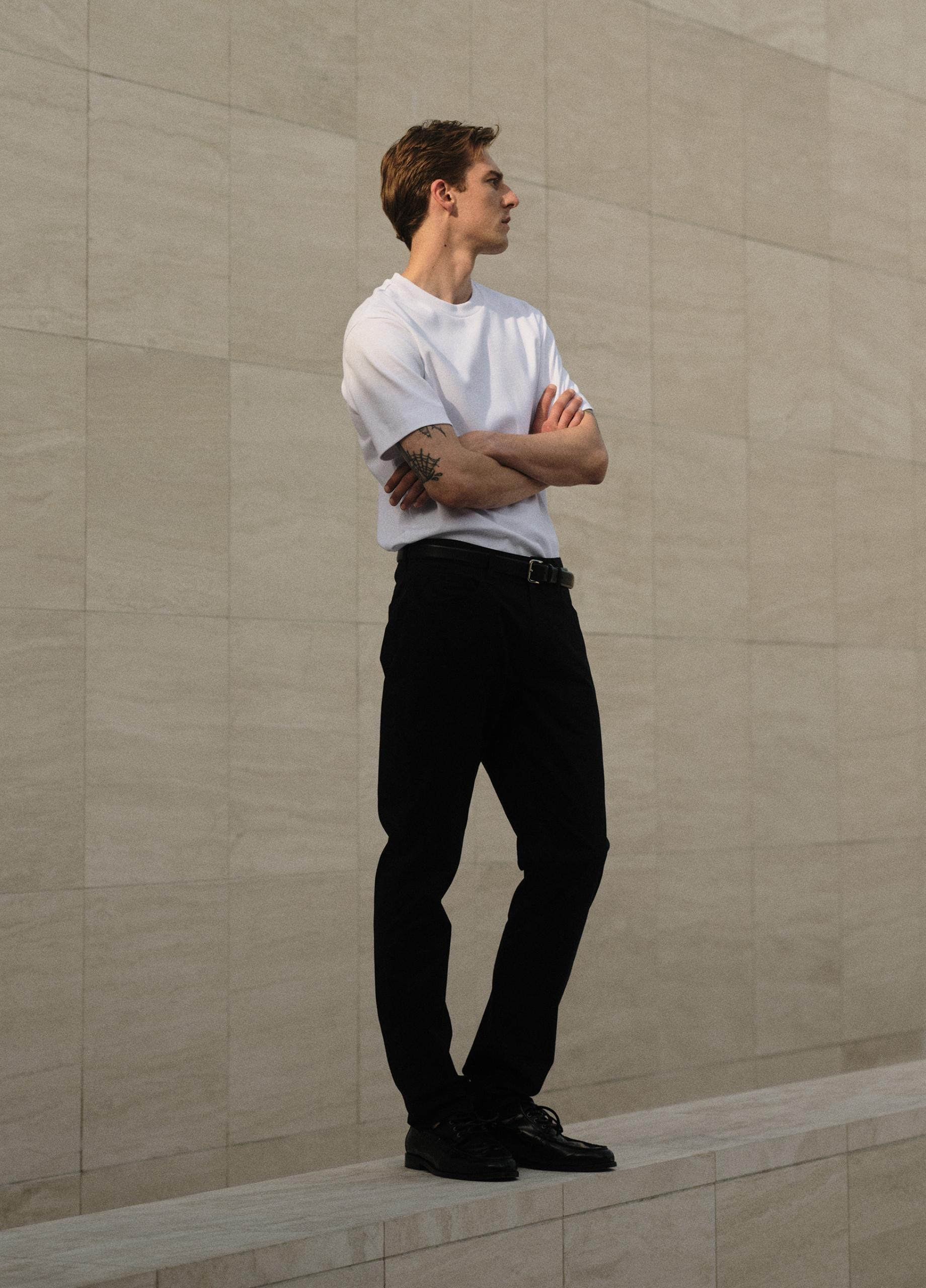 Dylan Slim Cotton Chino Pant image number 4