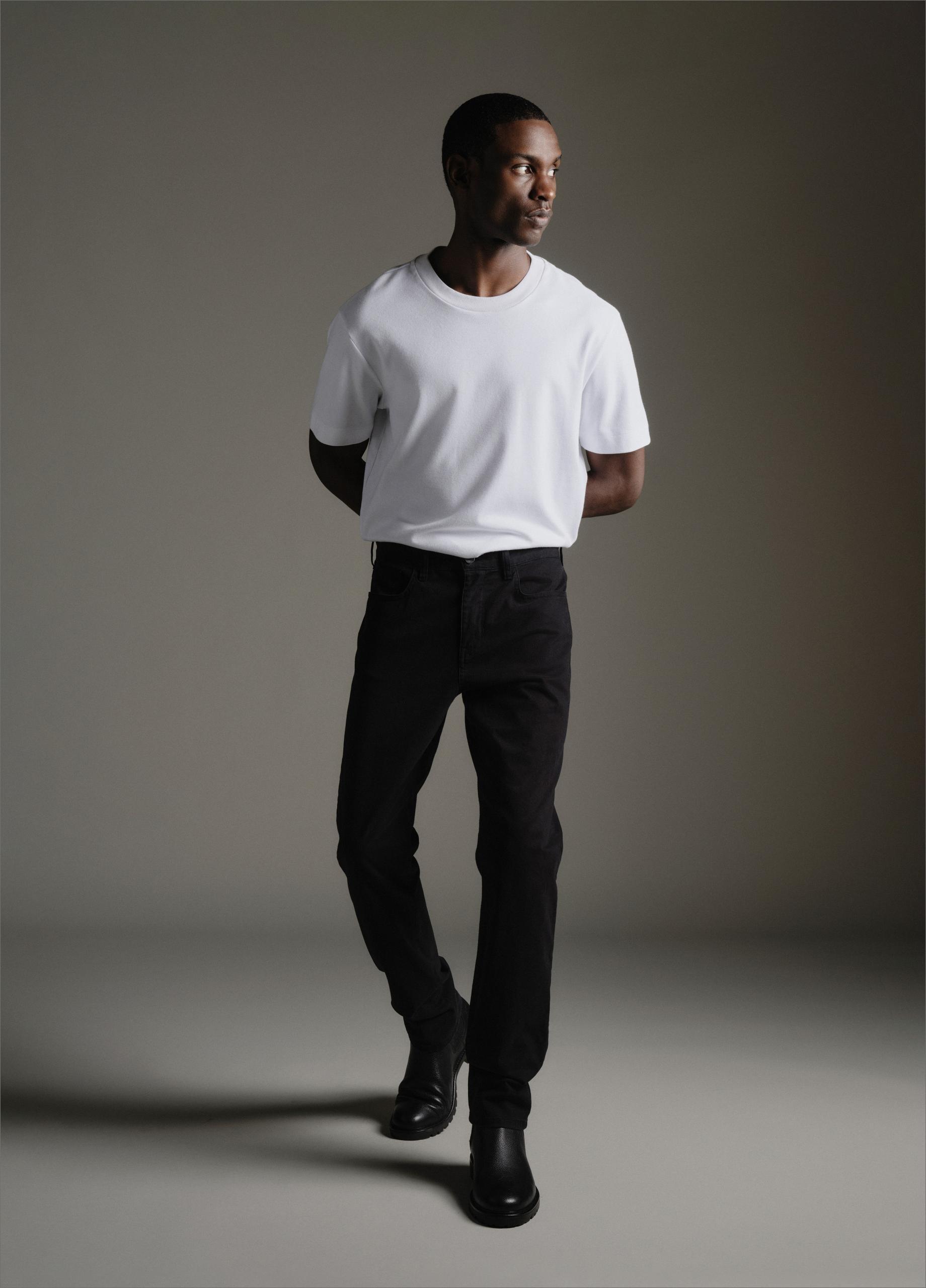 Dylan Slim 5-Pocket Peached Stretch-Cotton Pant image number 4