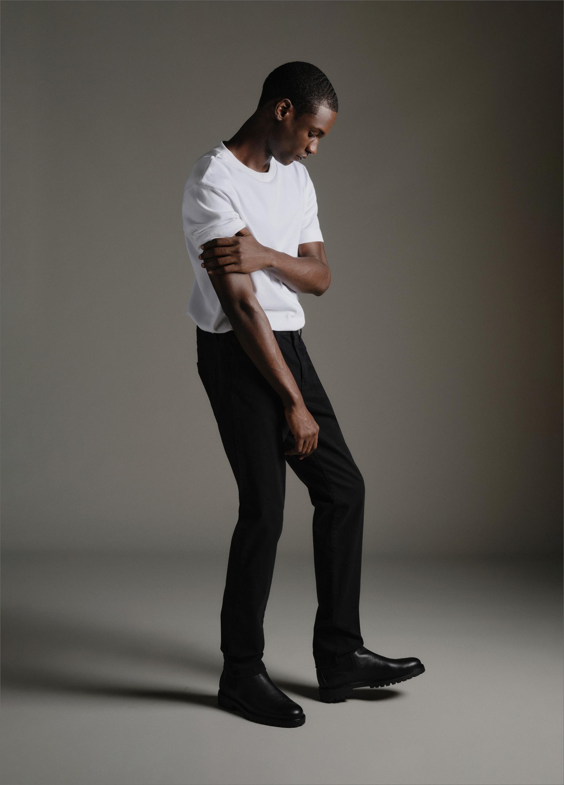 Dylan Slim 5-Pocket Peached Stretch-Cotton Pant image number 5