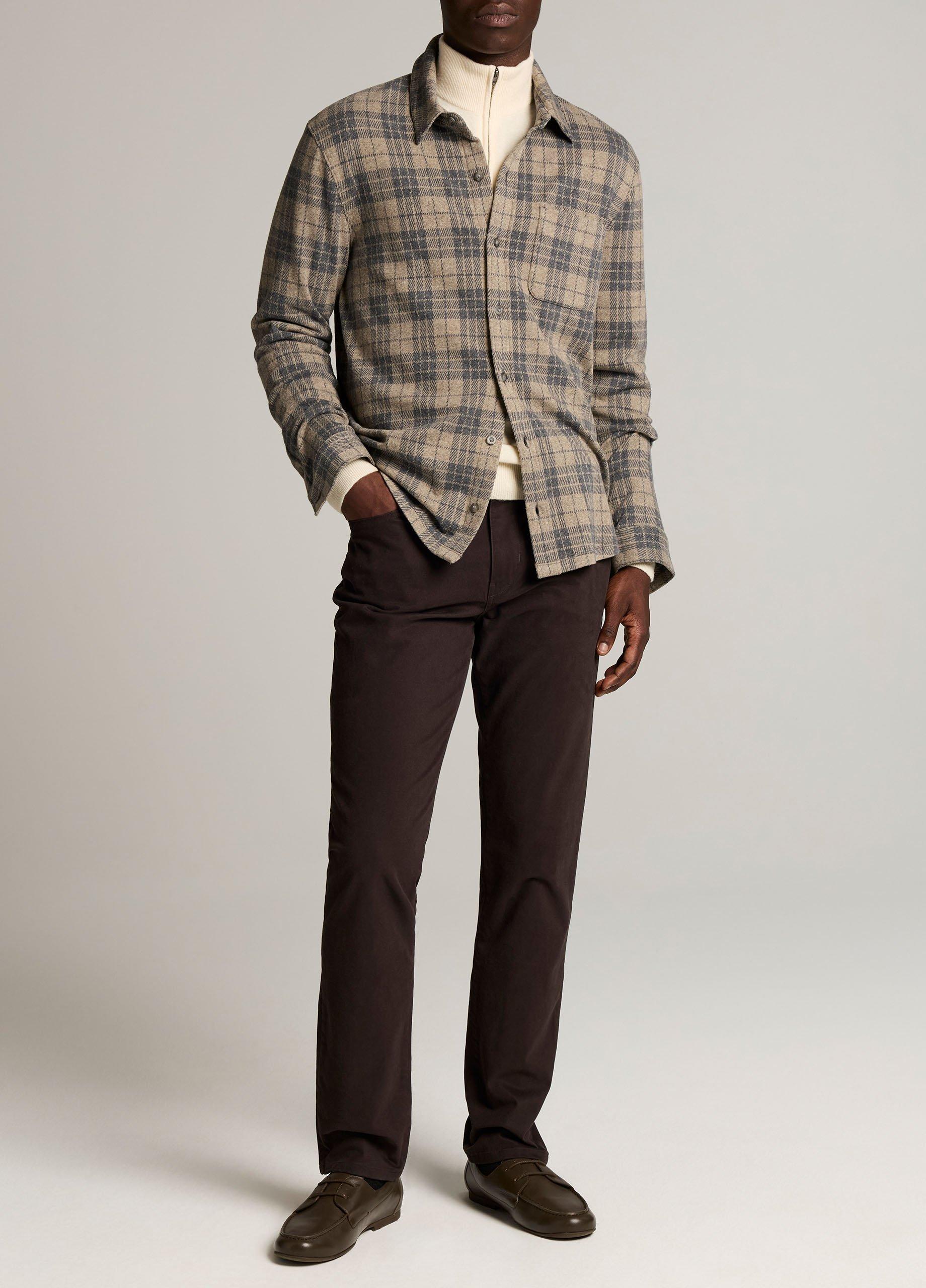 Dylan Slim 5-Pocket Peached Stretch-Cotton Pant image number 0
