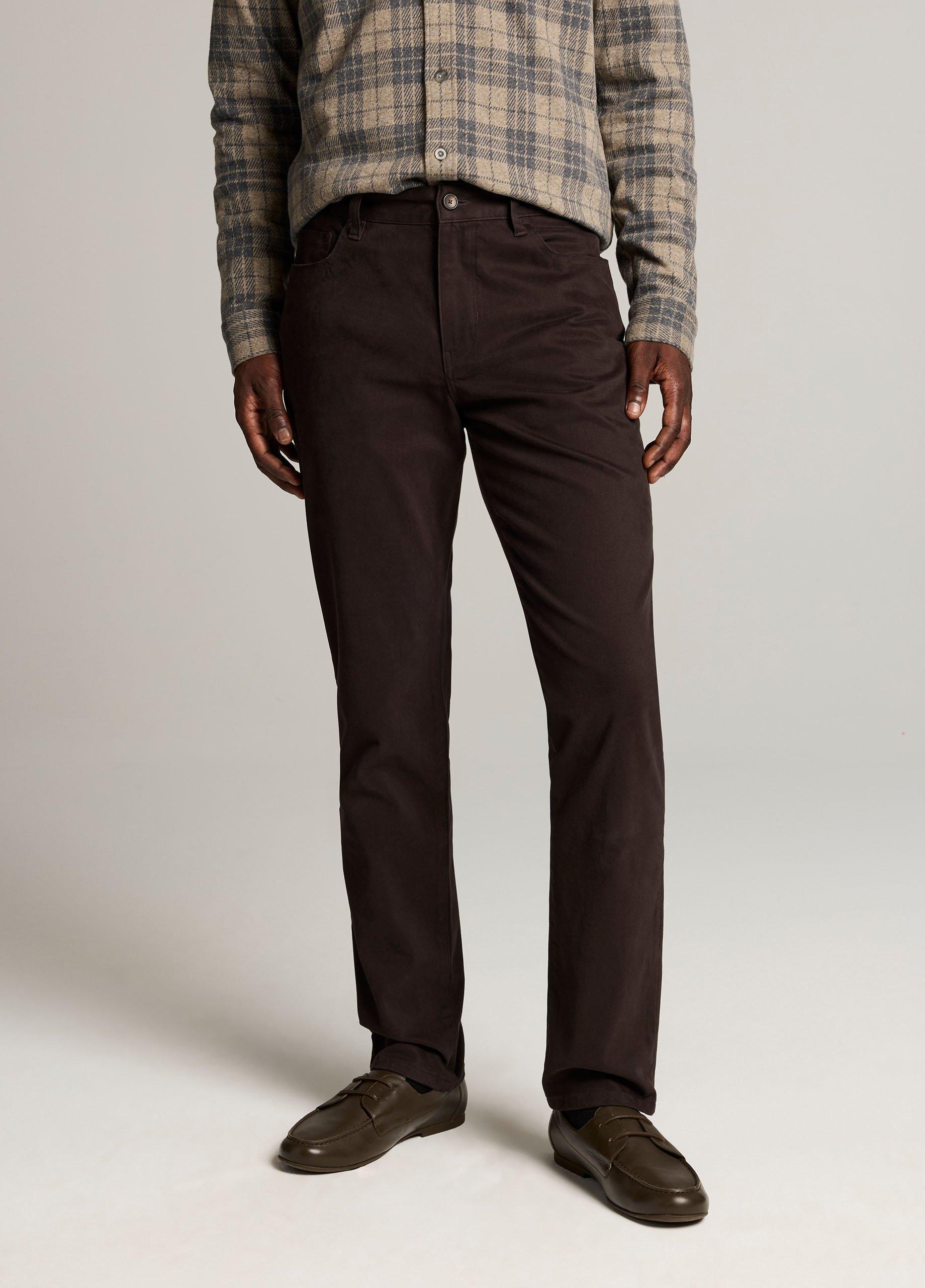 Dylan Slim 5-Pocket Peached Stretch-Cotton Pant image number 3