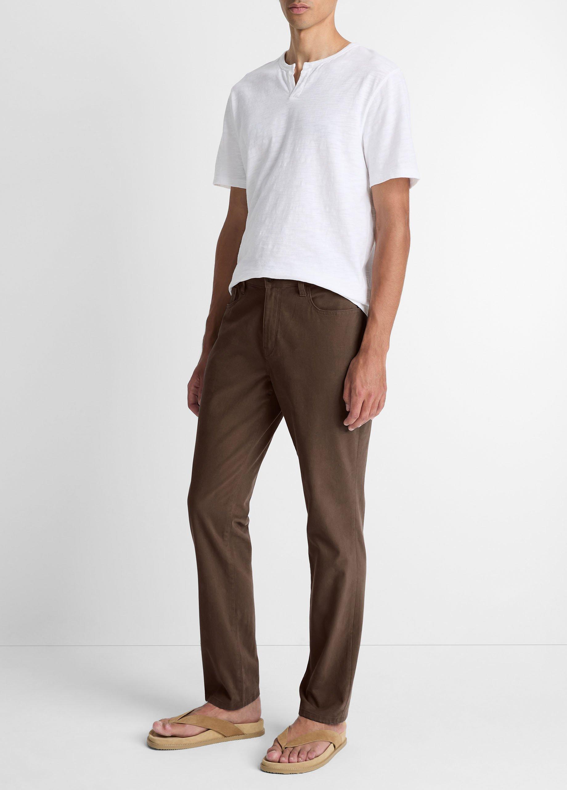 Dylan Slim 5-Pocket Peached Stretch-Cotton Pant image number 1