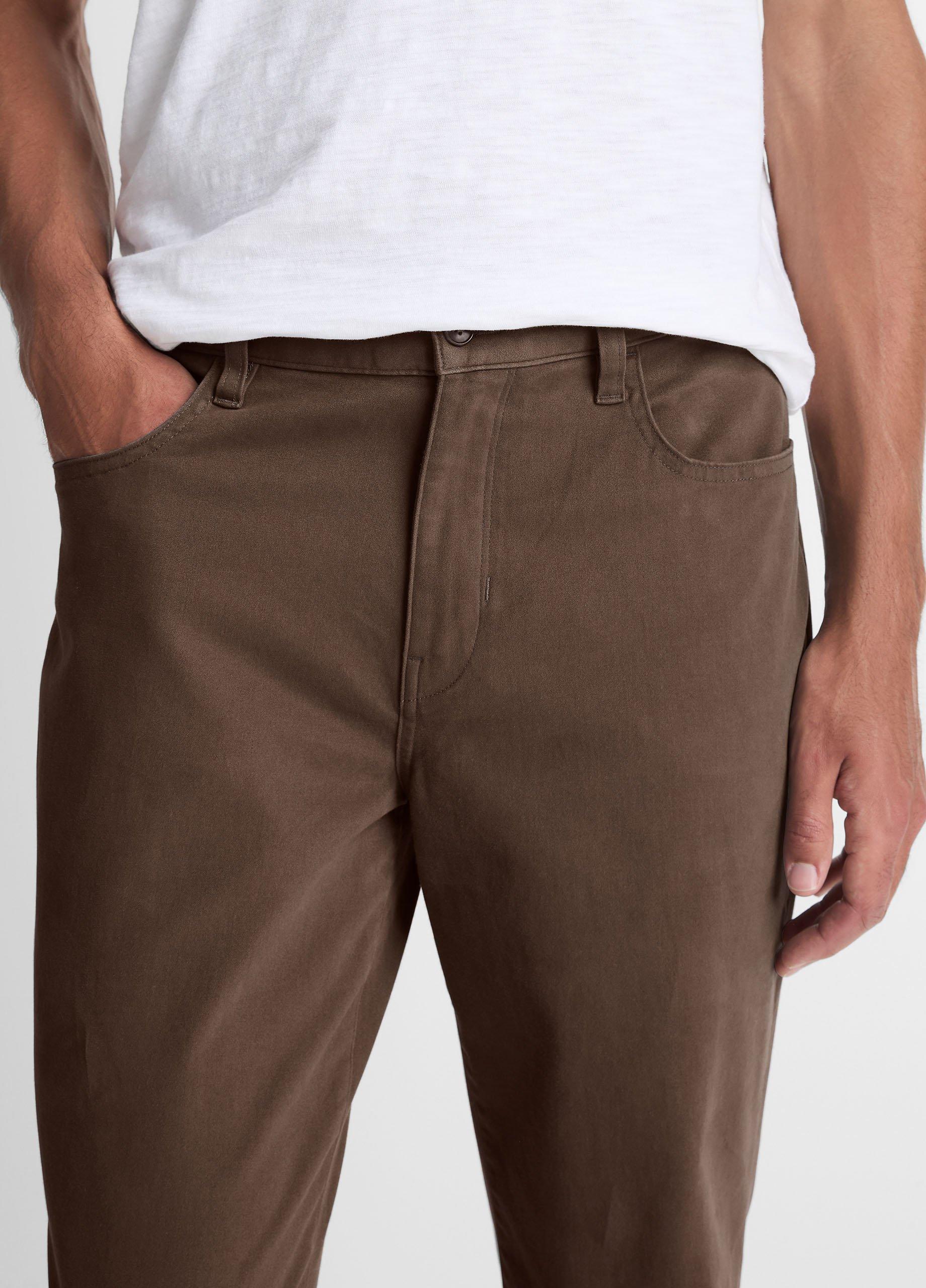 Dylan Slim 5-Pocket Peached Stretch-Cotton Pant image number 3