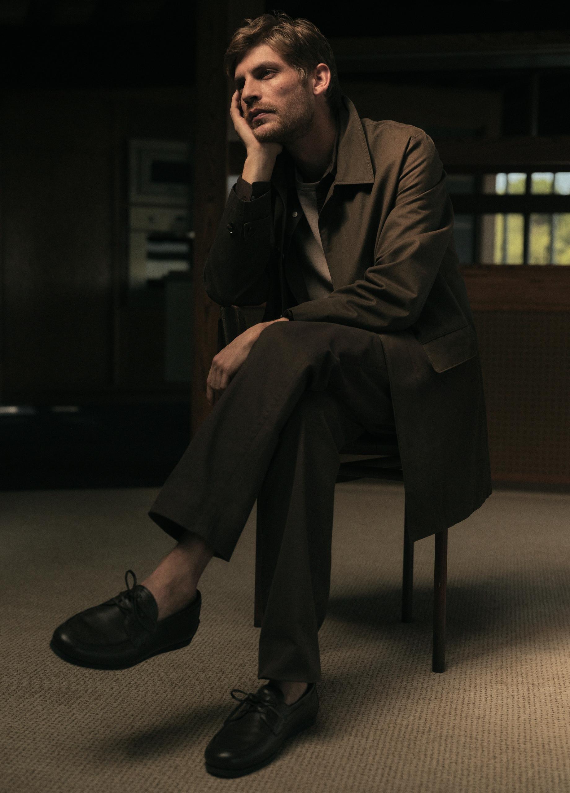 Dylan Slim 5-Pocket Peached Stretch-Cotton Pant image number 4