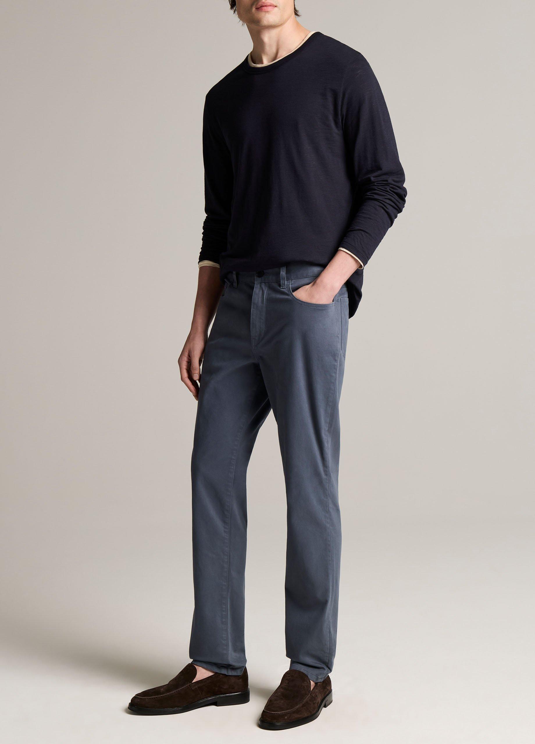 Dylan Slim 5-Pocket Peached Stretch-Cotton Pant image number 1