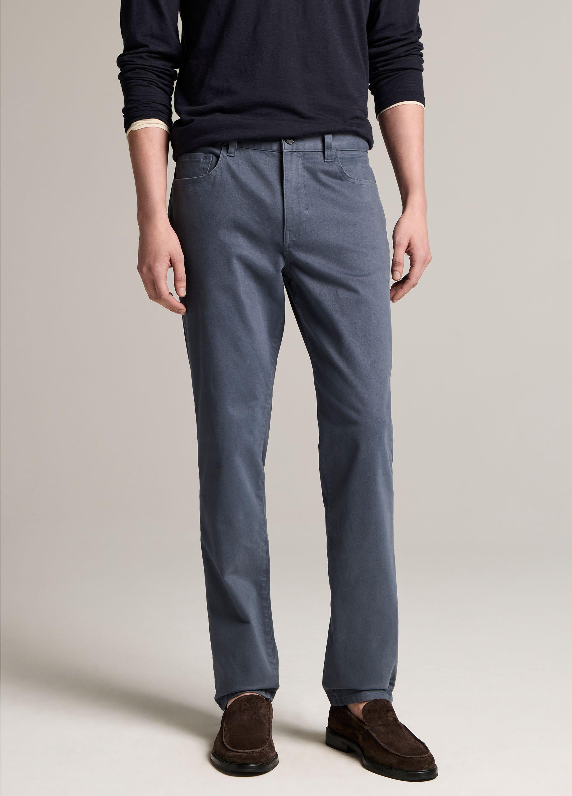 Dylan Slim 5-Pocket Peached Stretch-Cotton Pant image number 3