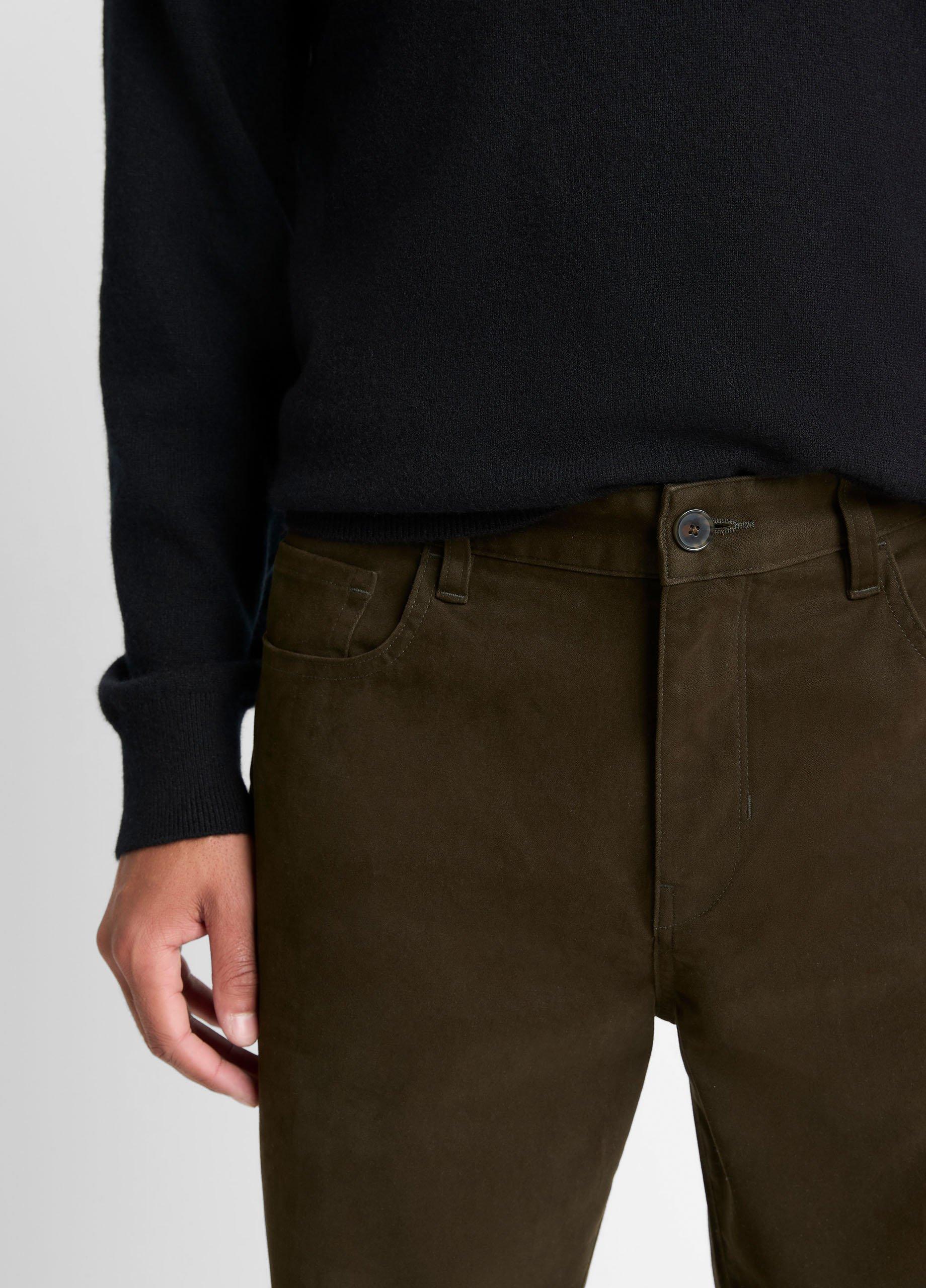 Dylan Slim 5-Pocket Peached Stretch-Cotton Pant image number 3