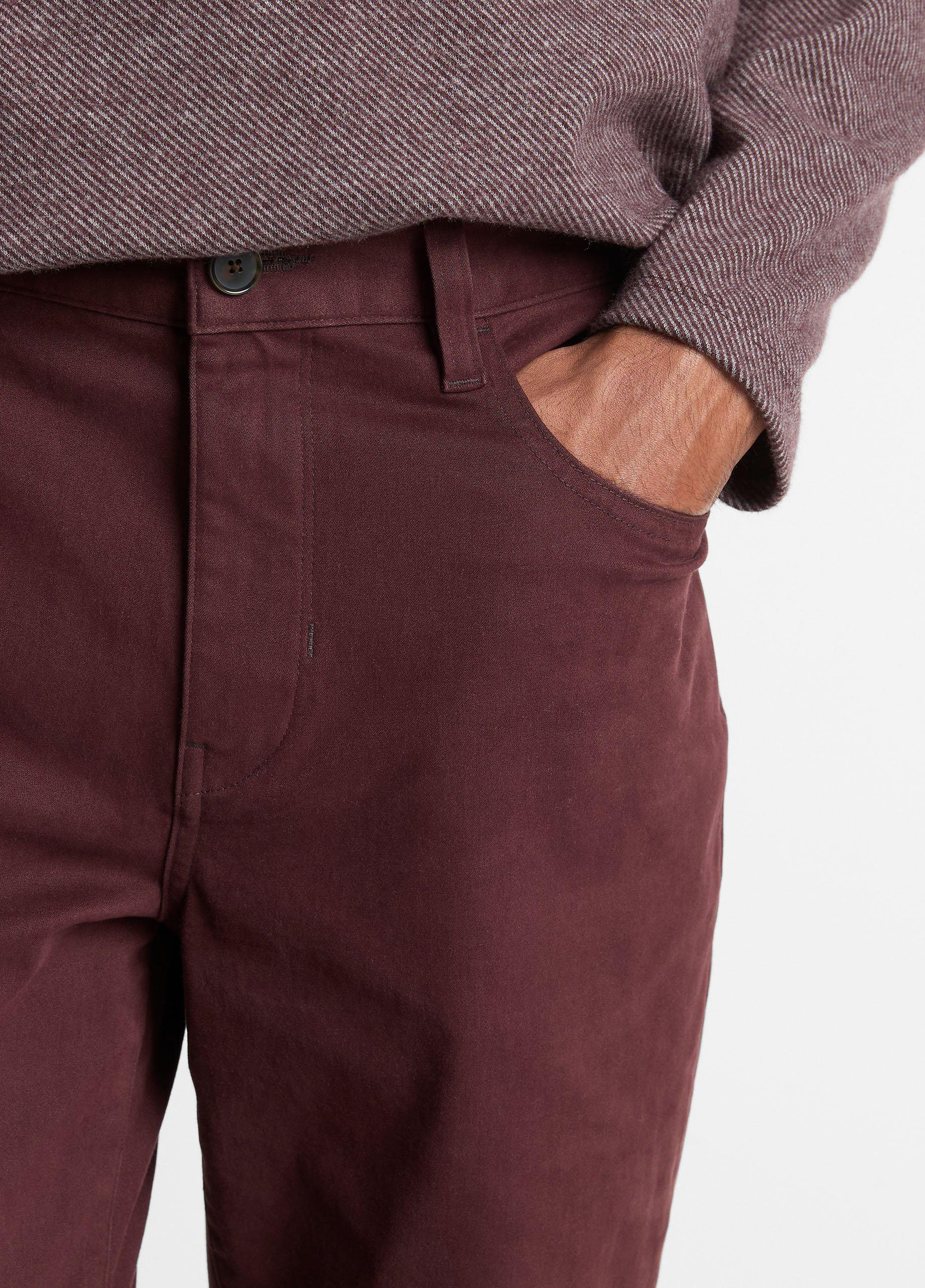 Dylan Slim 5-Pocket Peached Stretch-Cotton Pant image number 3