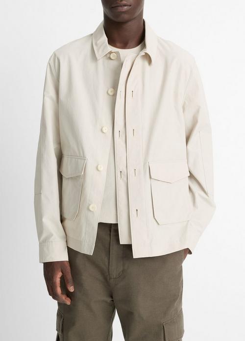 Cotton-Blend Utility Jacket