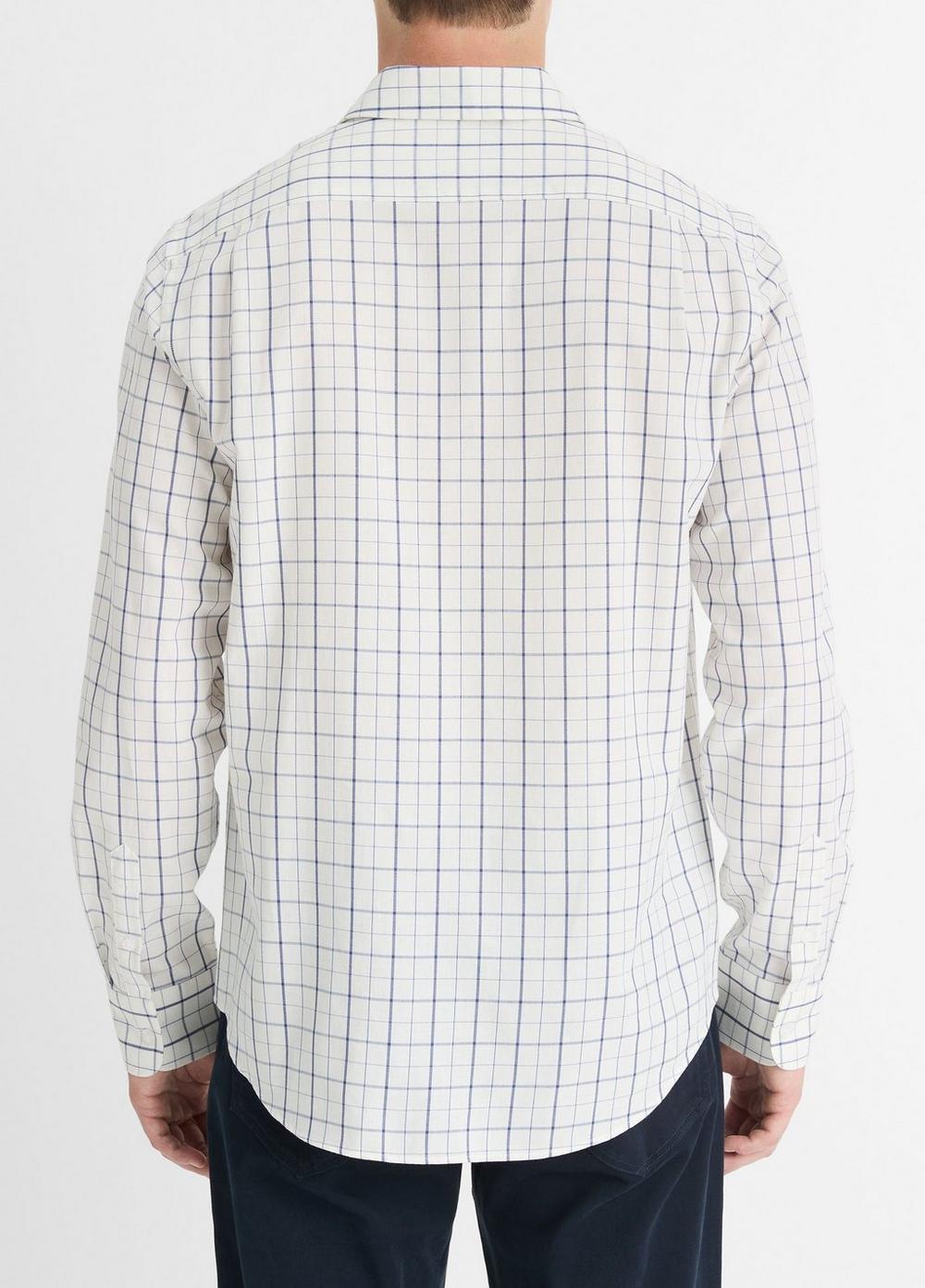 Barlow Plaid Cotton-Wool Shirt in Shirts | Vince Barlow Plaid Cotton-Wool Shirt in Shirts | Vince