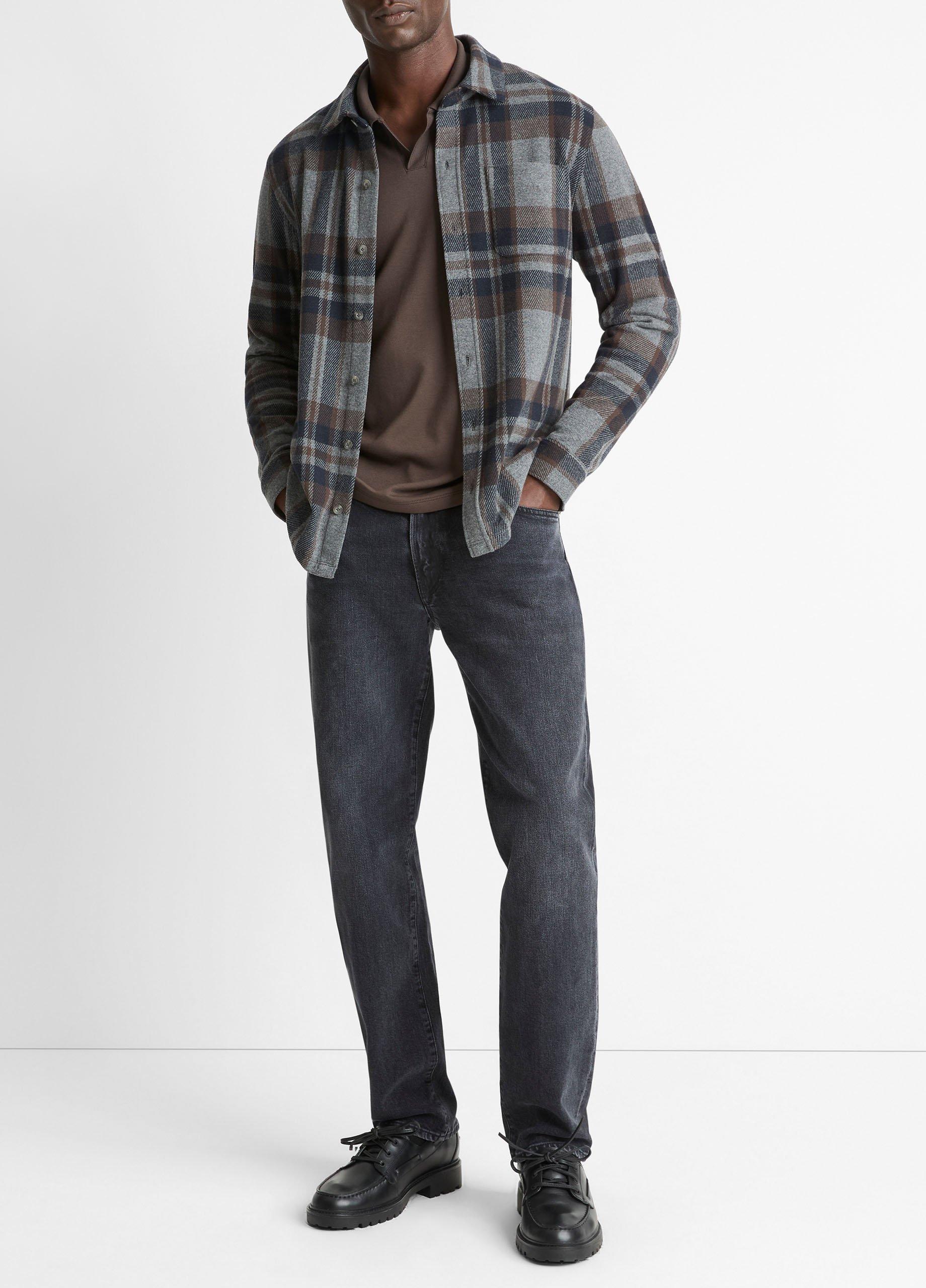 Plaid Cotton-Blend Shirt Jacket image number 3