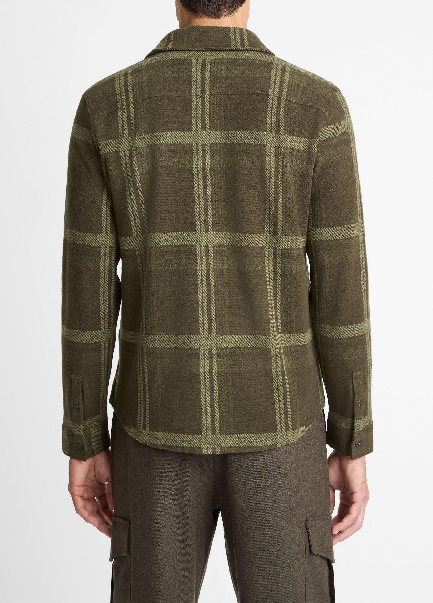 Plaid Cotton-Blend Shirt Jacket image number 2