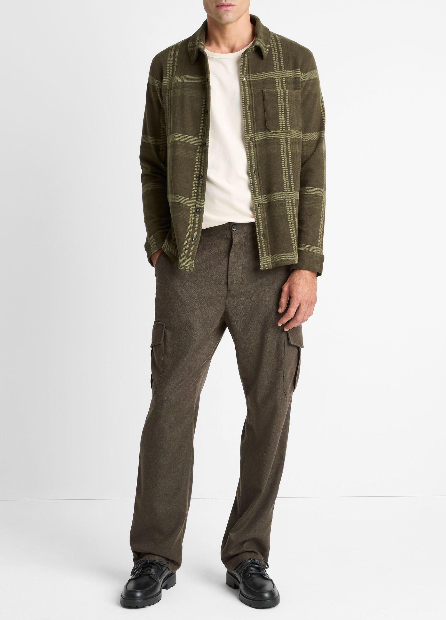 Plaid Cotton-Blend Shirt Jacket image number 3