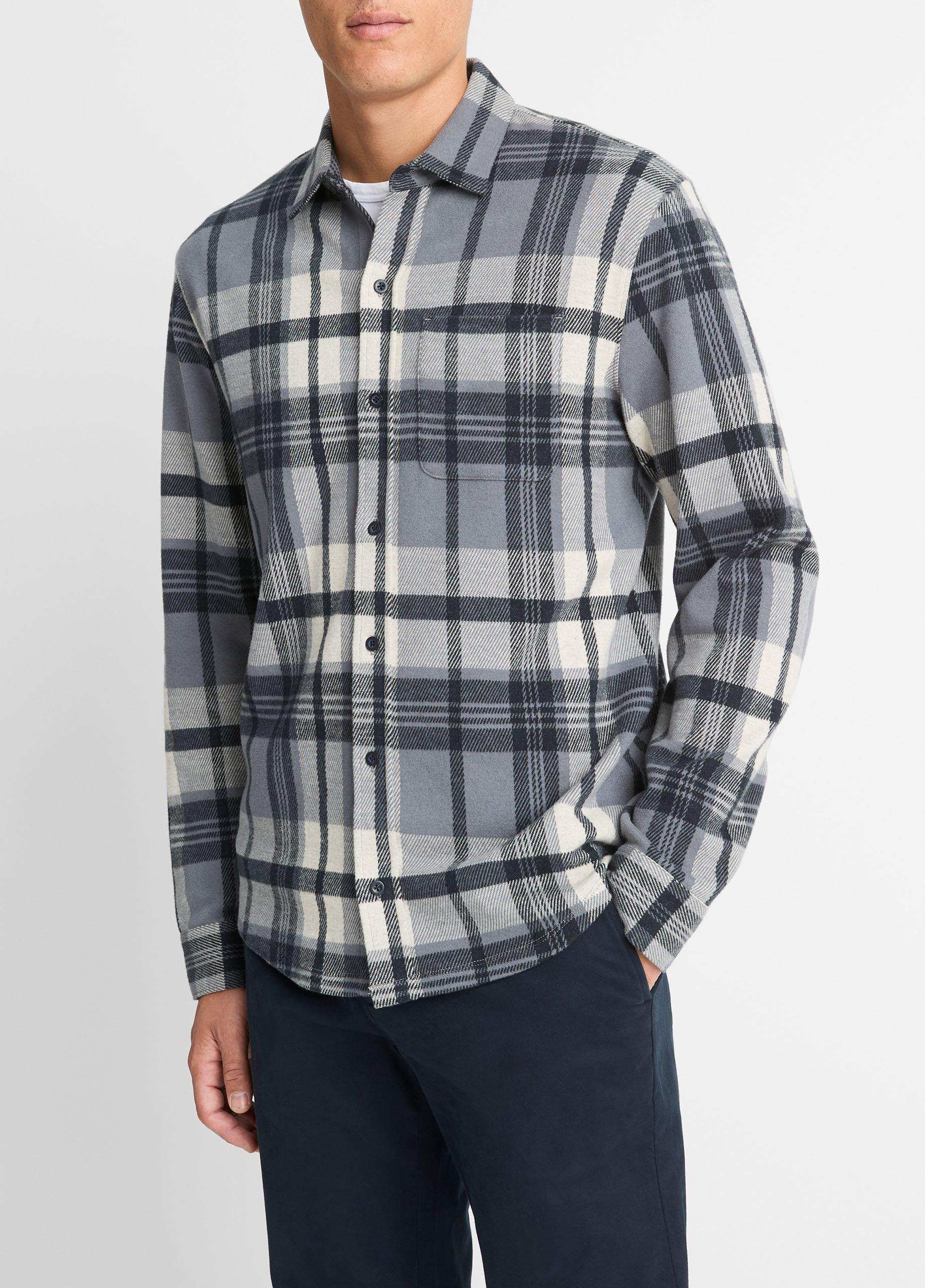 Plaid Cotton-Blend Shirt Jacket image number 2