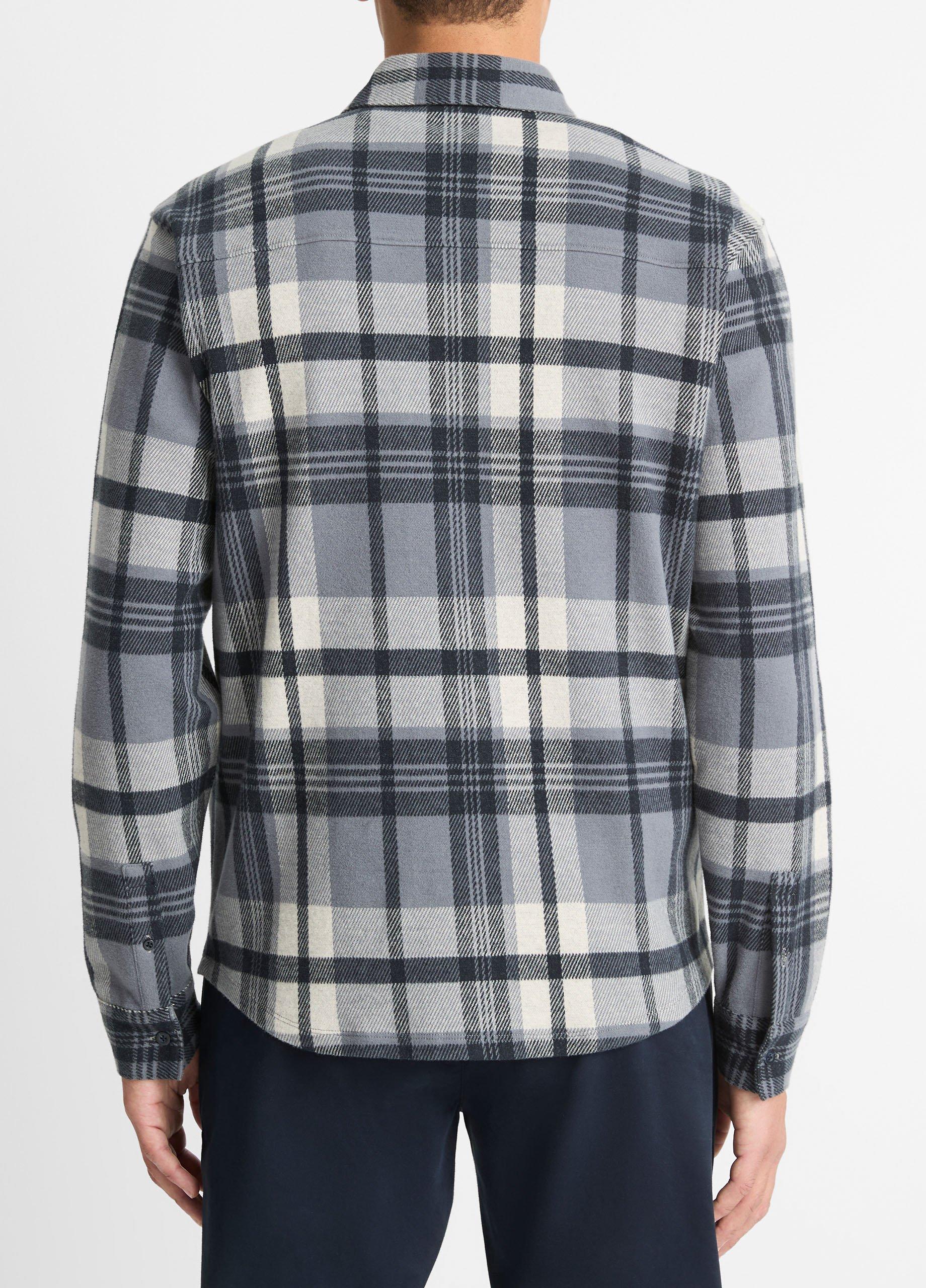 Plaid Cotton-Blend Shirt Jacket image number 3