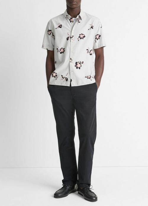 Cascading Floral Short-Sleeve Shirt