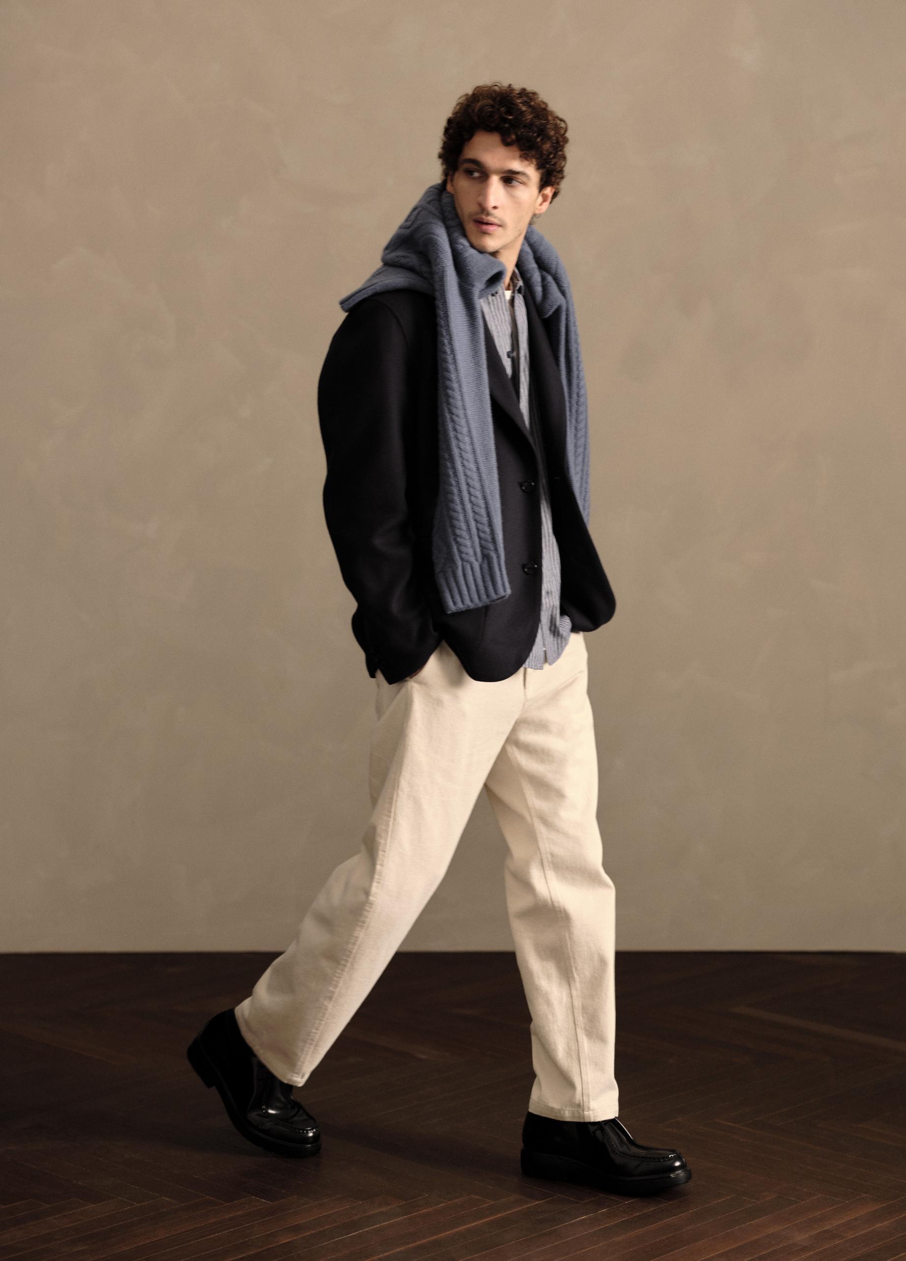 Italian Splittable Wool-Blend Blazer image number 4