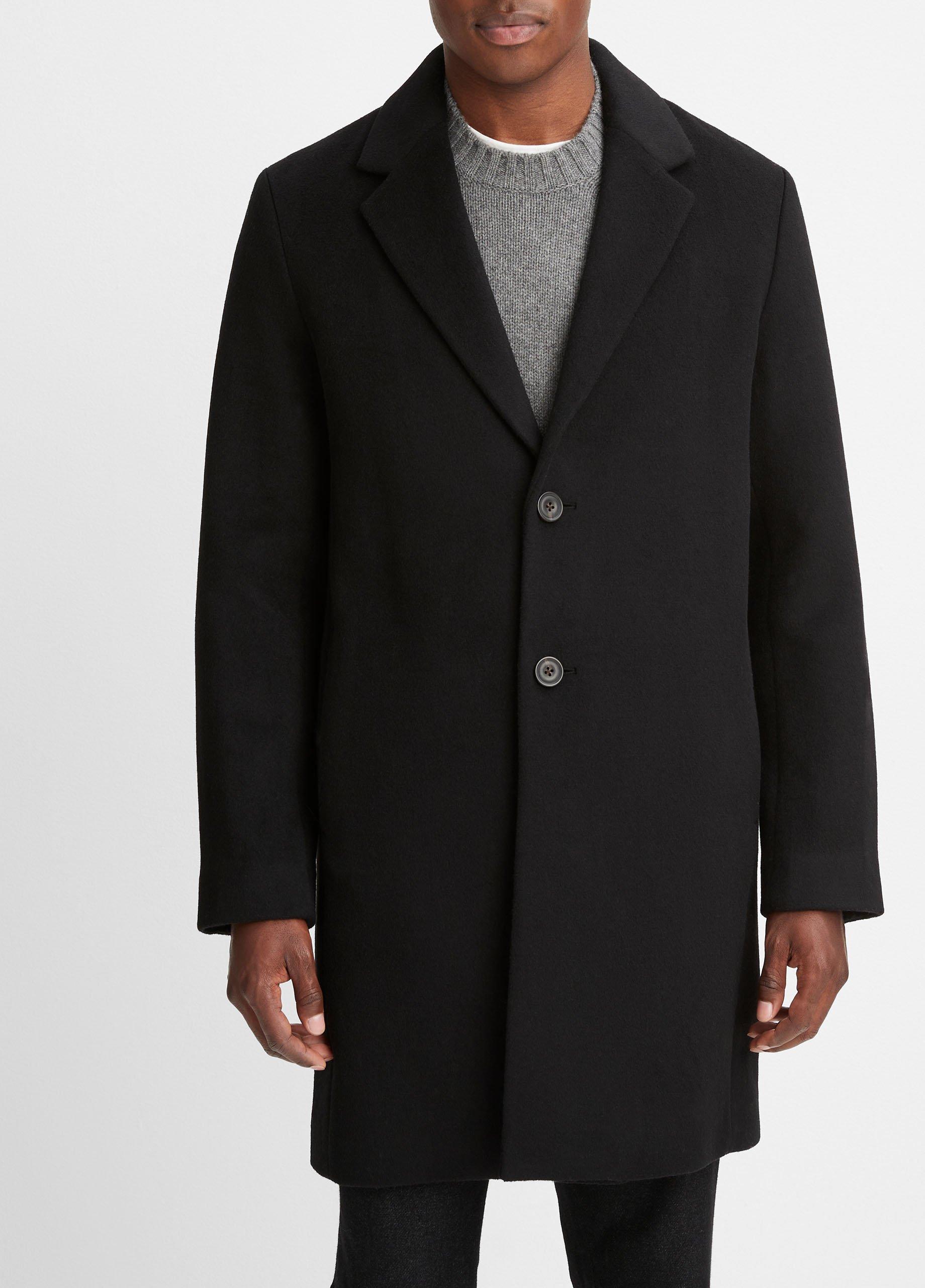コート GIOVI FW23 Wool and cashmere coat (P2327VO/16C.ZUCCHERO) Classic Wool-Blend Straight Coat in Coats | Vince