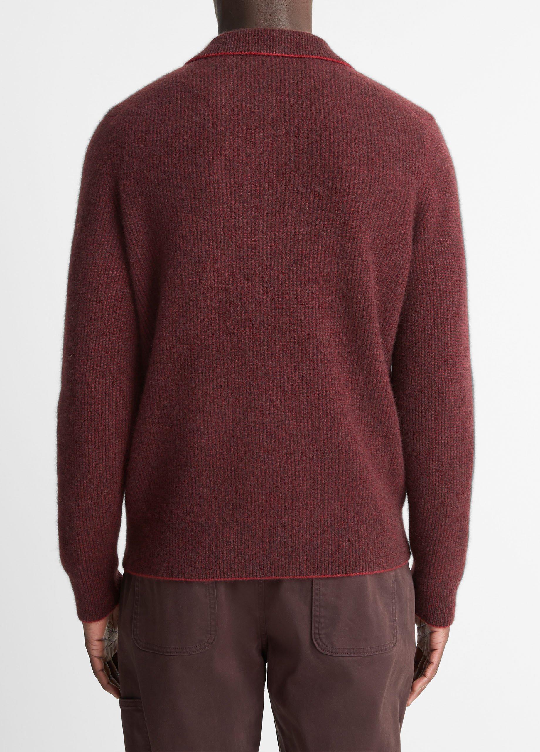 Plush Cashmere Thermal Johnny-Collar Sweater image number 3