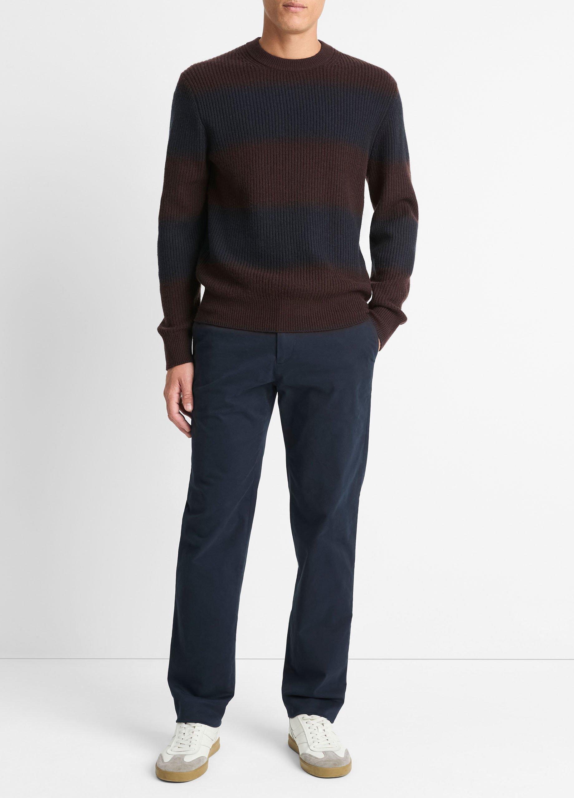 Vince Striped Wool & Cashmere authentic Sweater