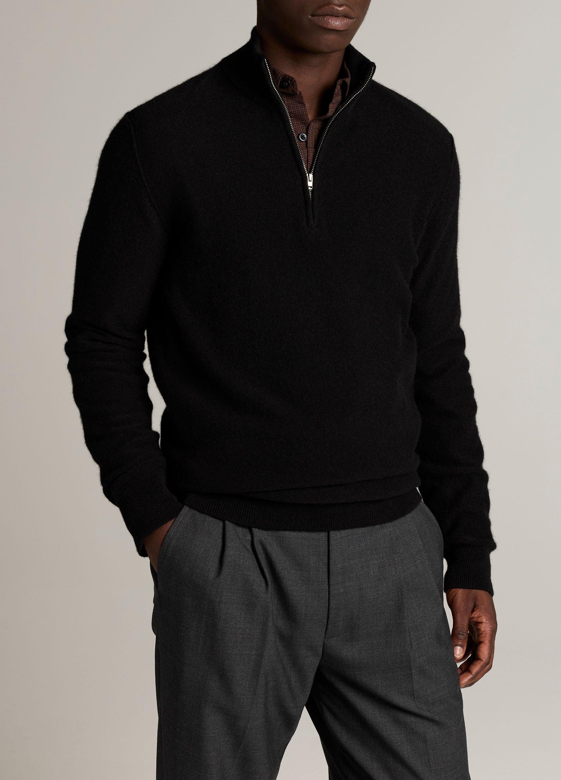 Plush Cashmere Quarter-Zip Sweater image number 0