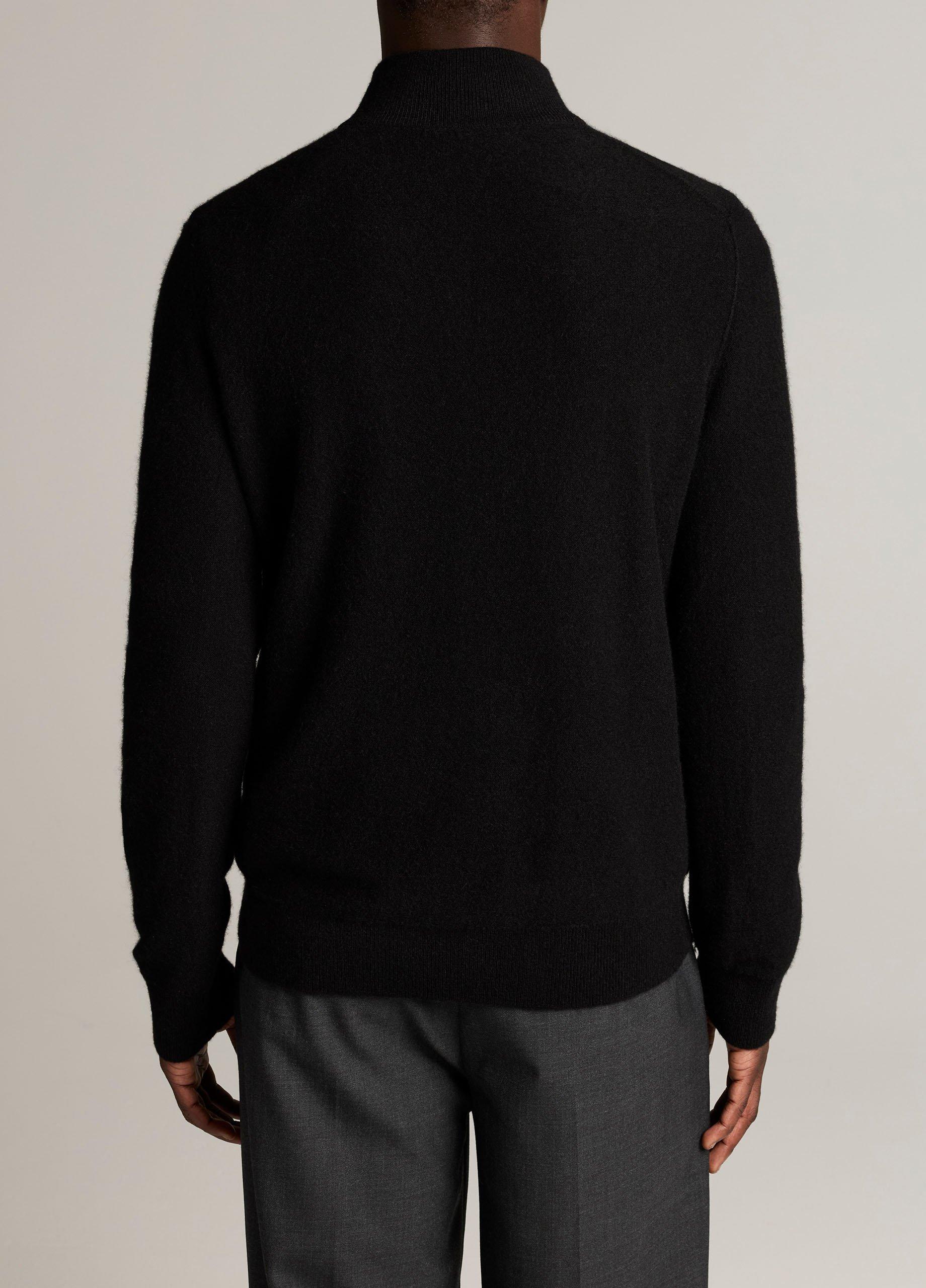 Plush Cashmere Quarter-Zip Sweater image number 2