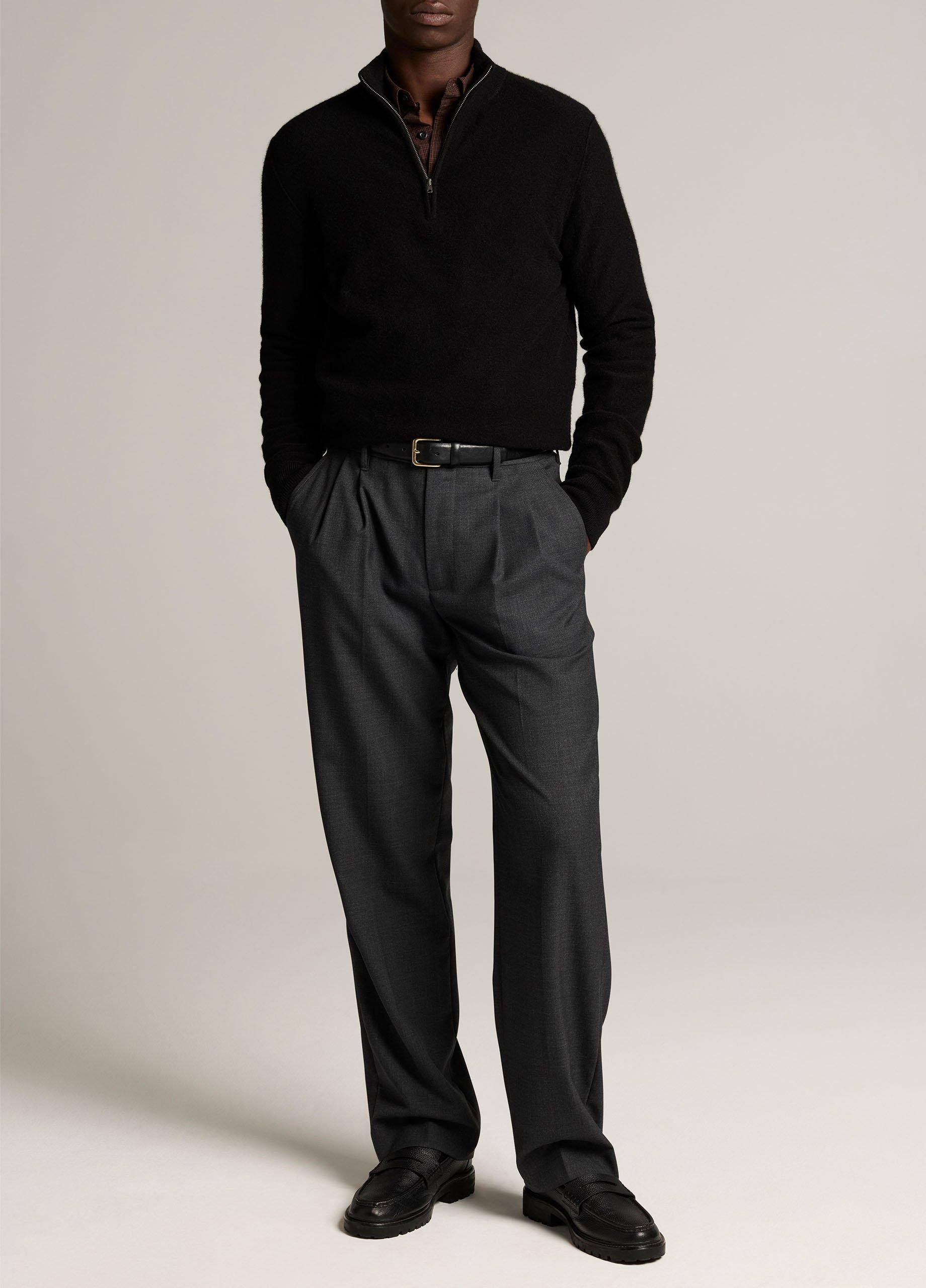 Plush Cashmere Quarter-Zip Sweater image number 3