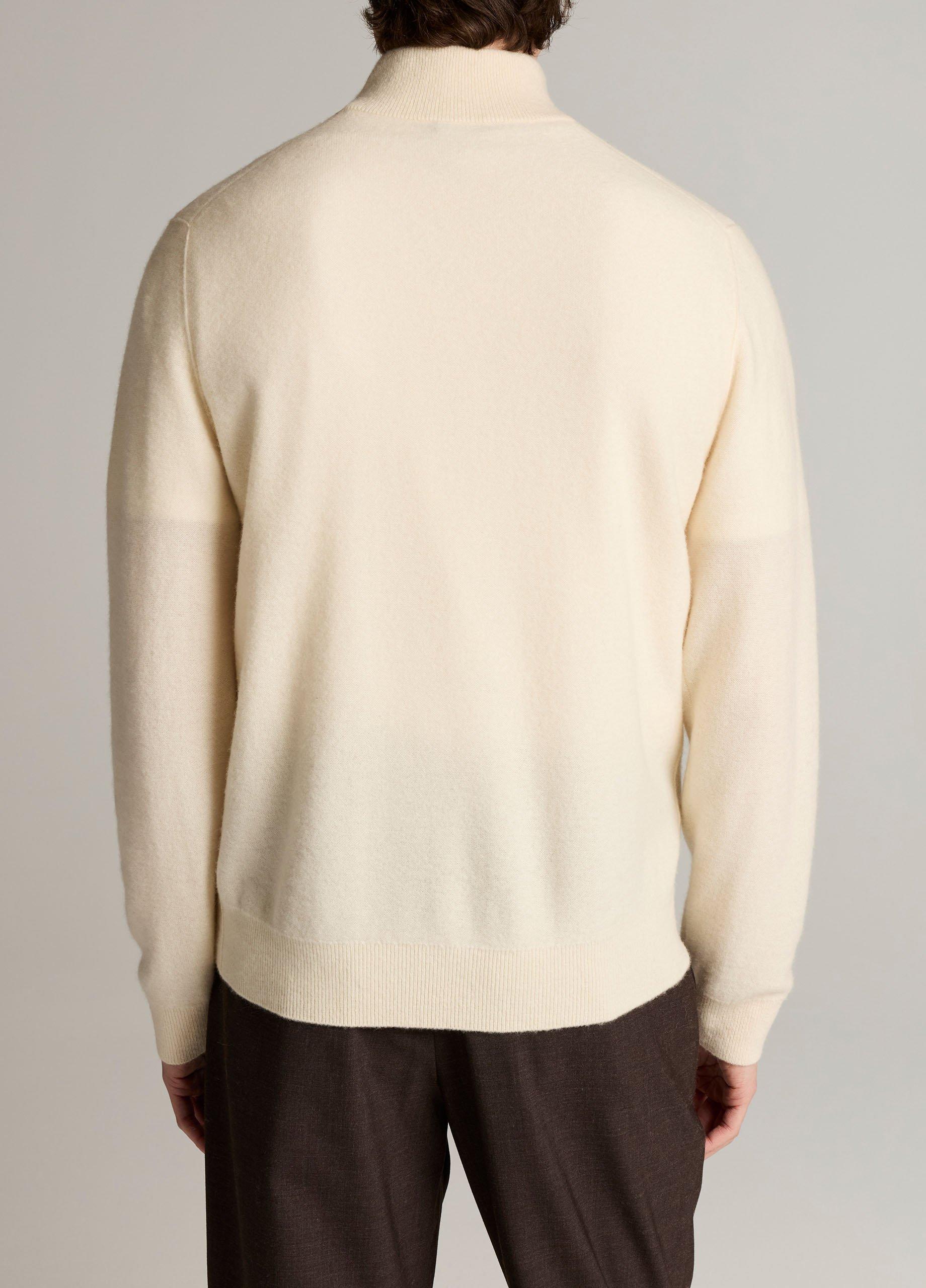 Plush Cashmere Quarter-Zip Sweater image number 2