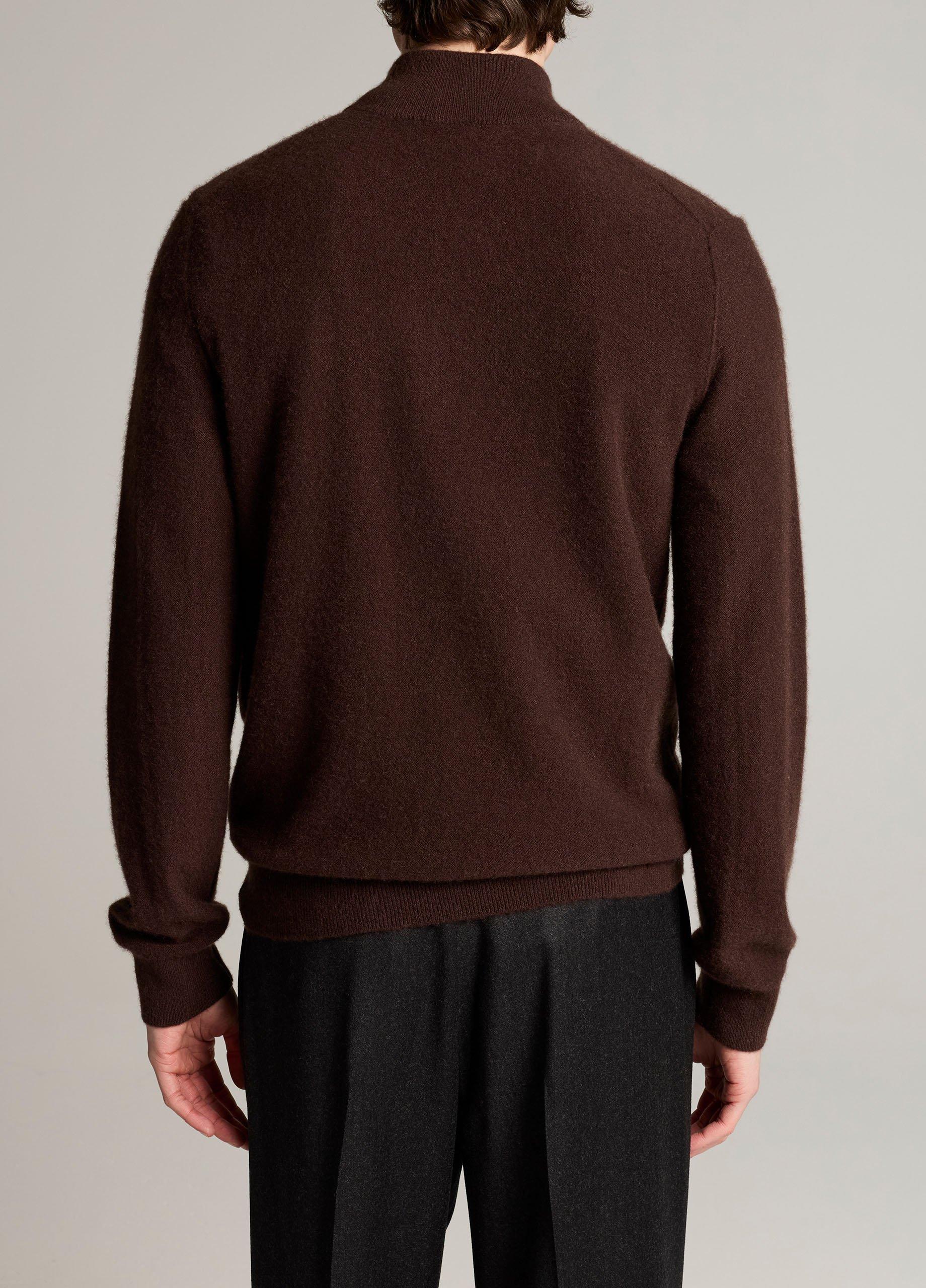 Plush Cashmere Quarter-Zip Sweater image number 2