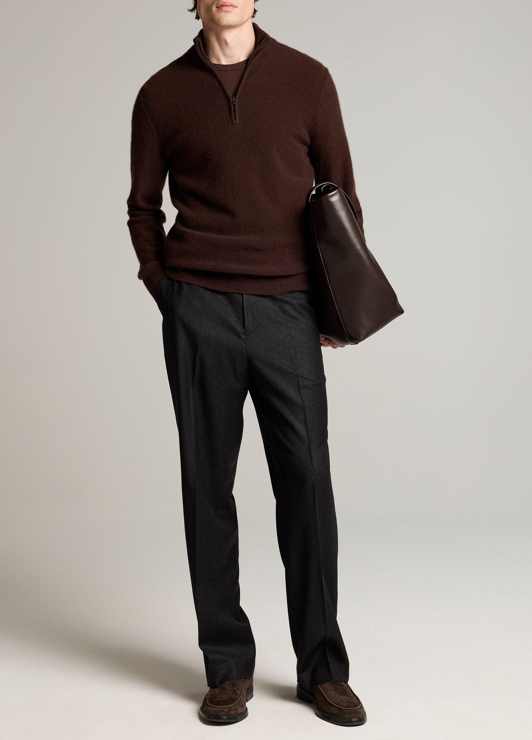 Plush Cashmere Quarter-Zip Sweater image number 3