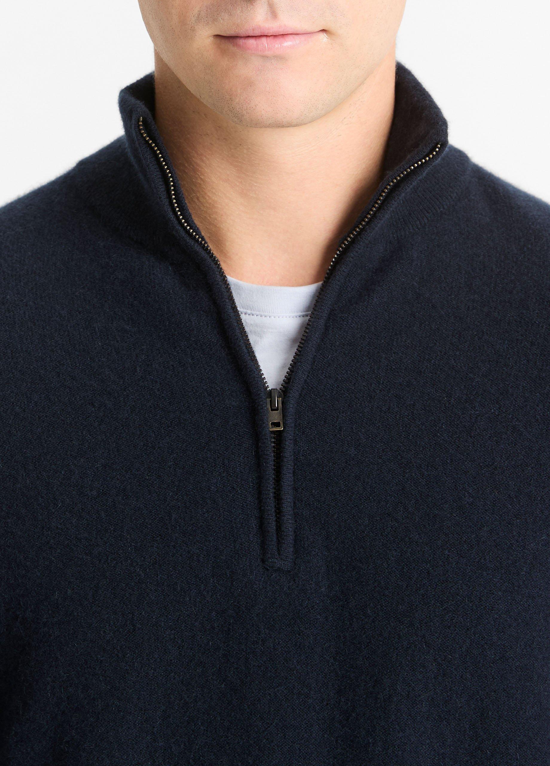 Plush Cashmere Quarter-Zip Sweater image number 1