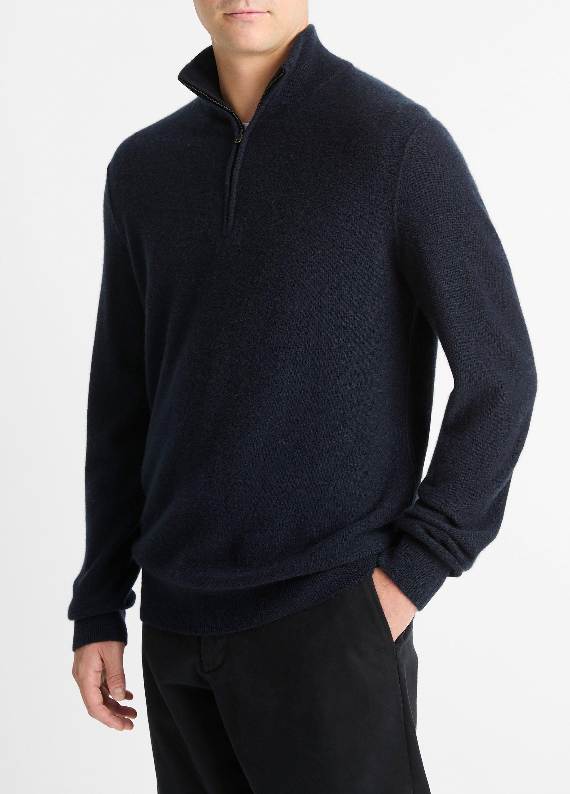 Plush Cashmere Quarter-Zip Sweater image number 2