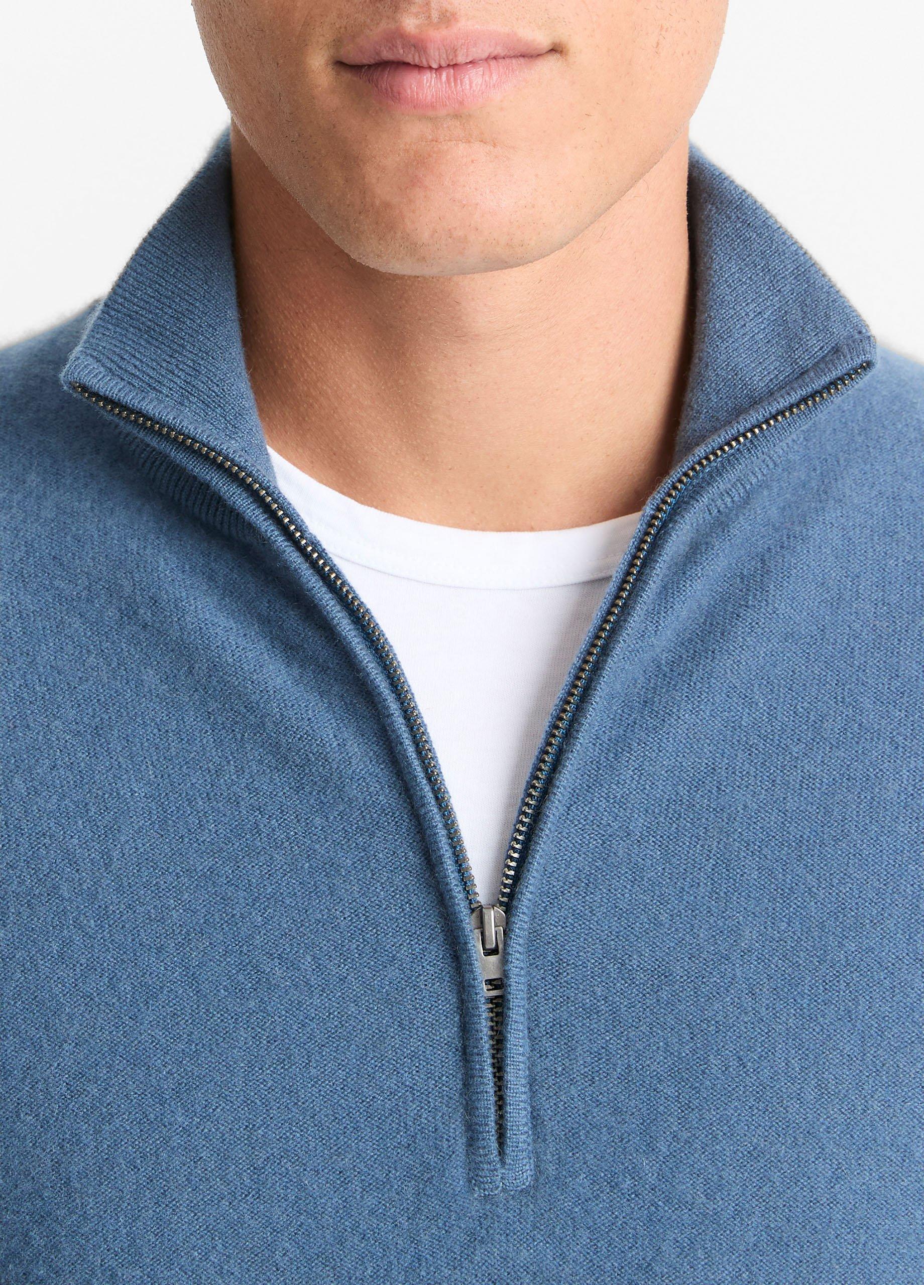 Plush Cashmere Quarter-Zip Sweater image number 1