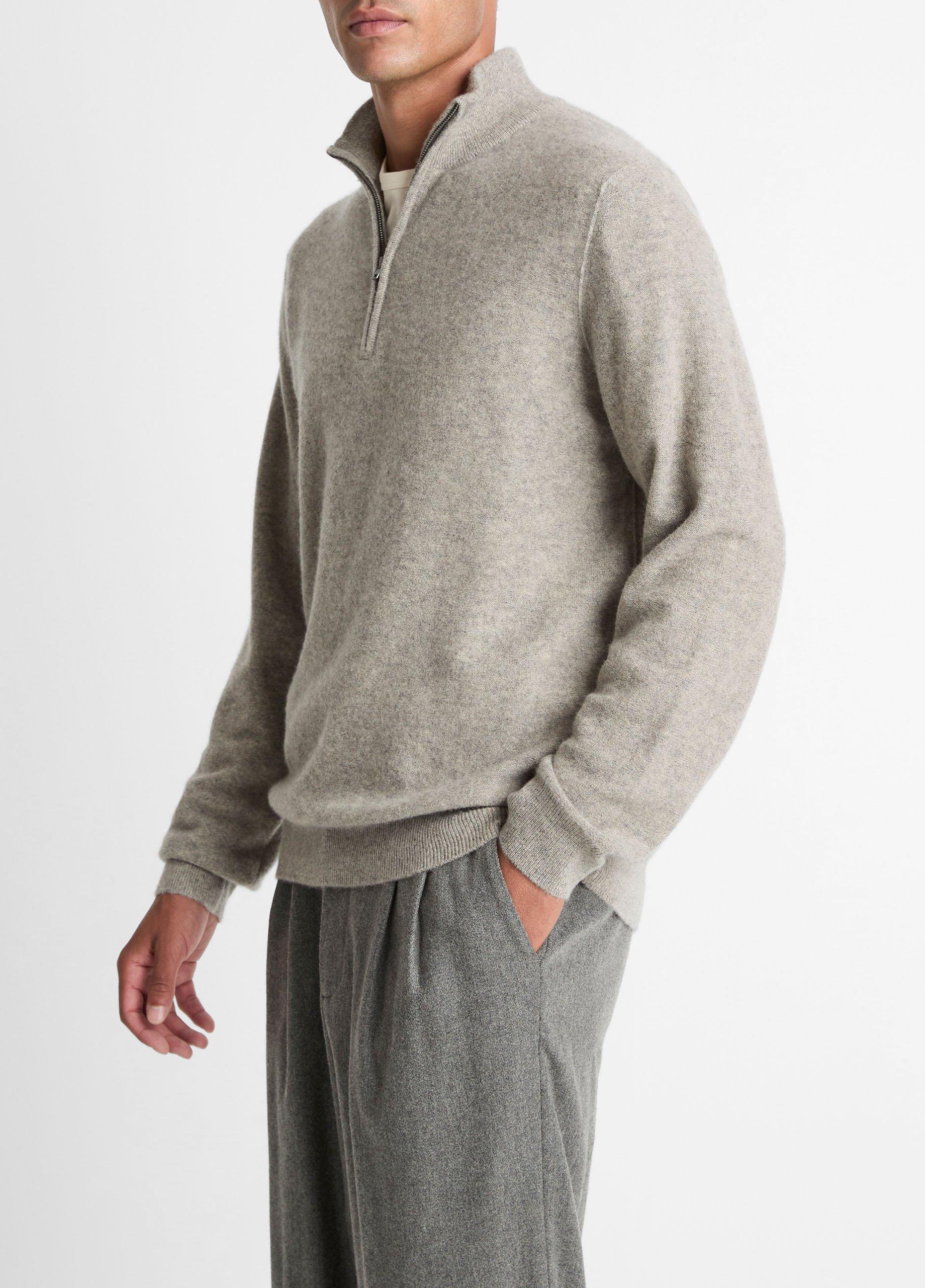 Plush Cashmere Quarter-Zip Sweater image number 1